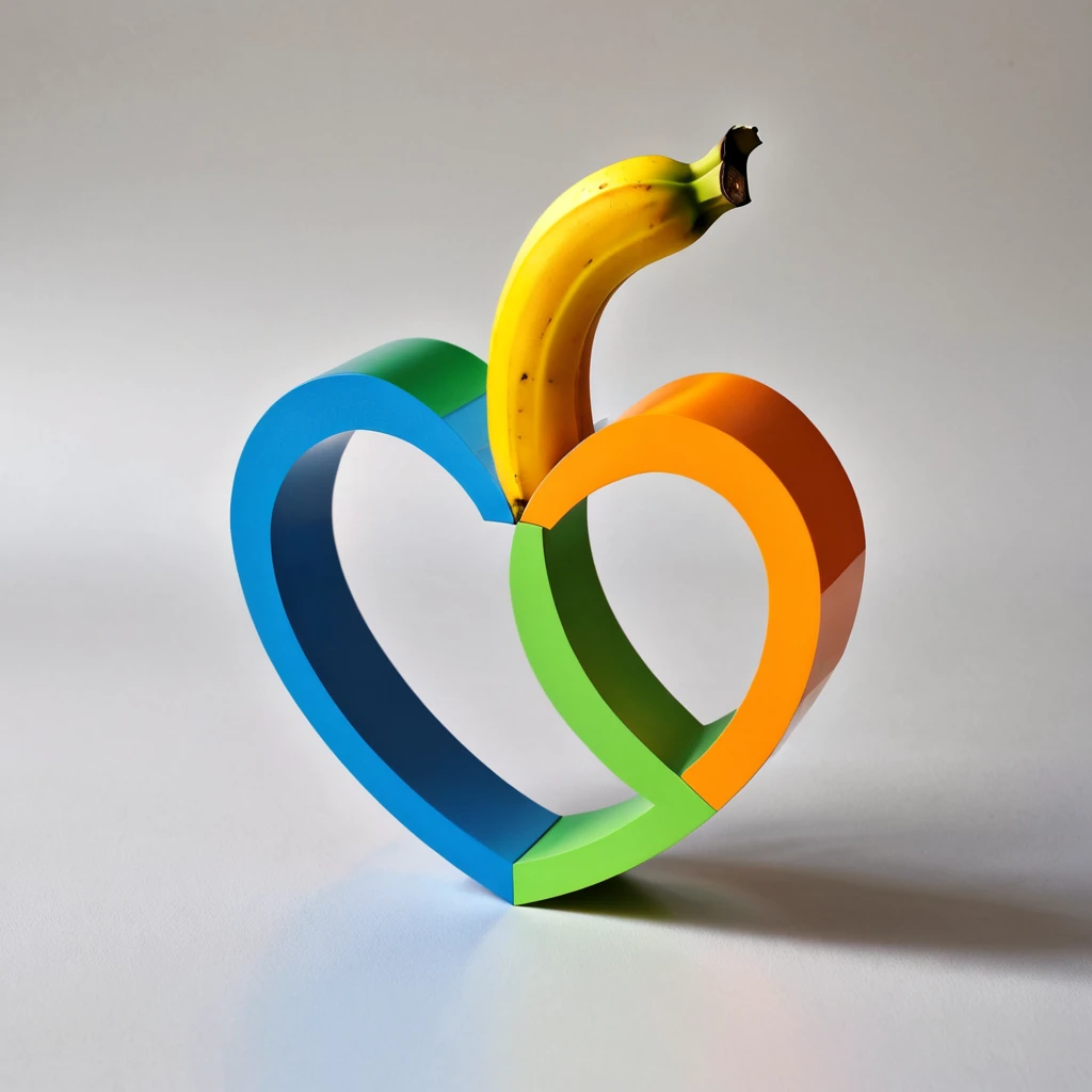  symbol of an imperfect heart \([[[ yellow banana ::0.1]:green orange :0.5]:Blue apple:0.8]\),Simple Prism ,   minimalism  ,break,// Can sdxl understand this syntax？,// can I figure this out myself？