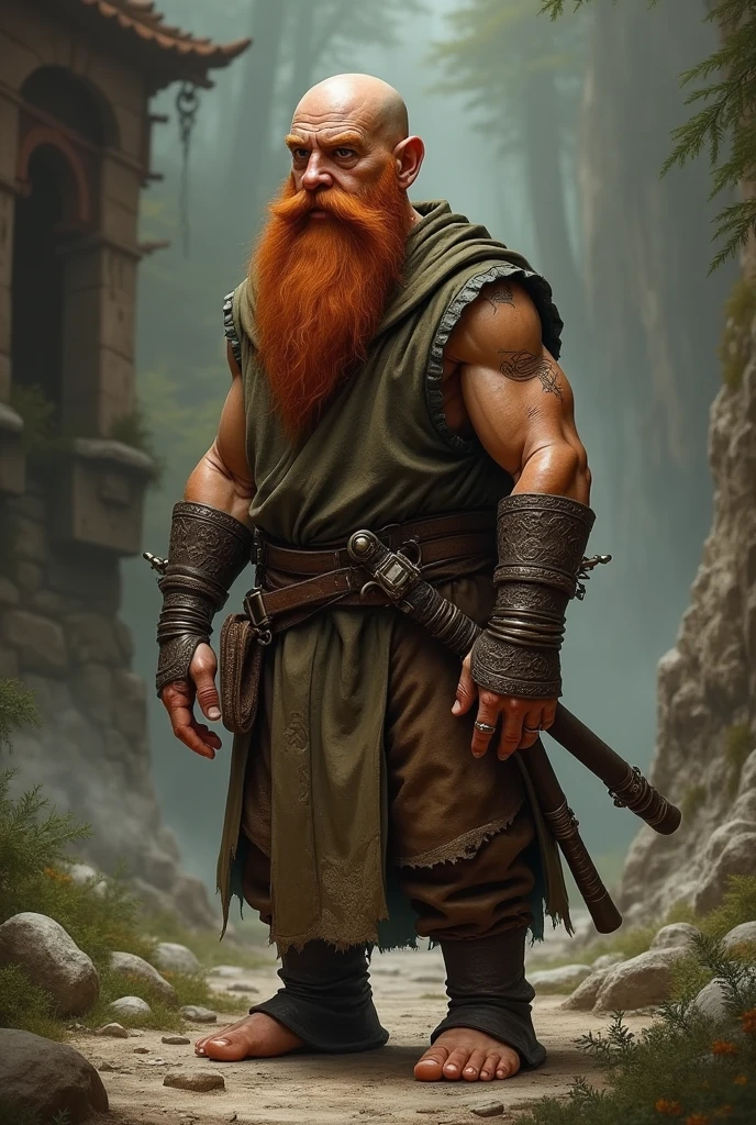 adult man, Red-Haired, Peasant 