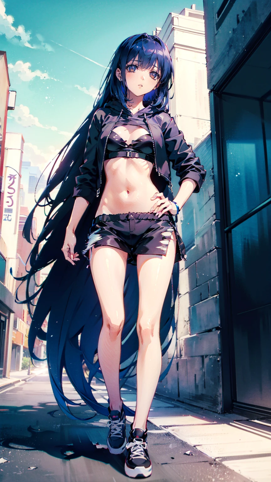 cute girls, blue eyes, black hair,smiling,cropped sweater,thong,g-string,