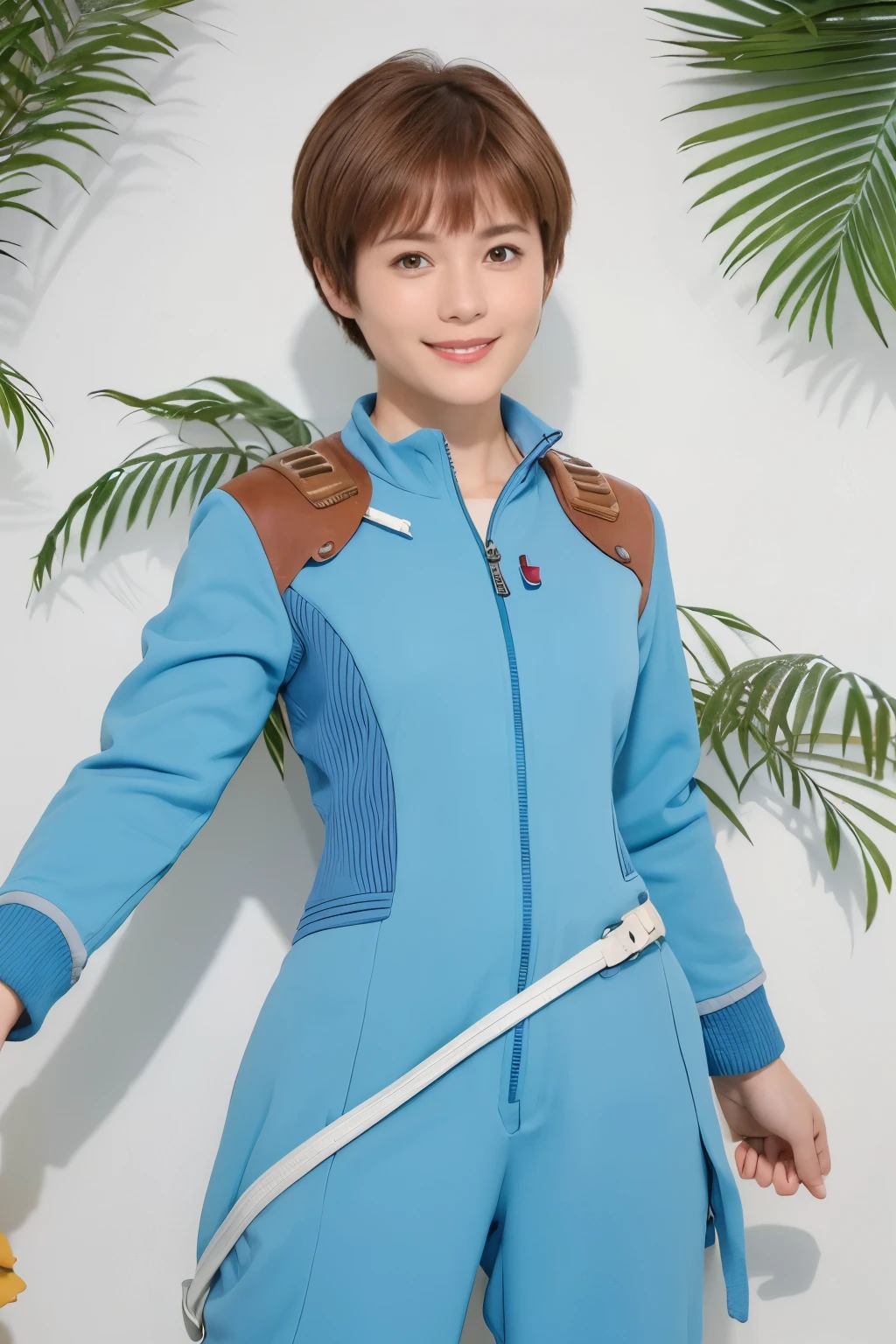 338 (20-year-old female, short hair), ( high image quality), (smile), ((Nausicaa coolsuit)), ( Nausicaa's view of the world)