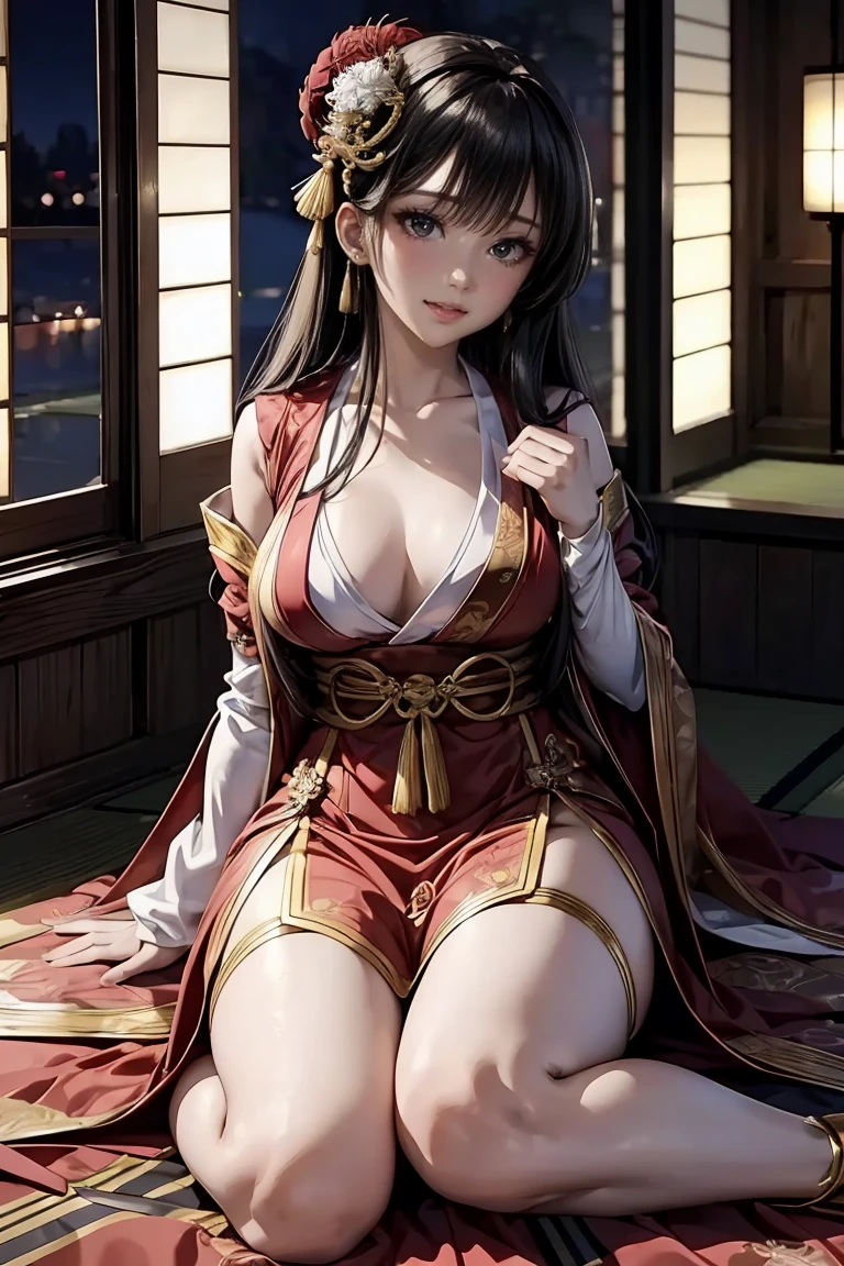 a close up of a woman in a dress posing for a picture, japanese goddess, anime girl cosplay, seductive anime girl, elegant glamourous cosplay, sophisticated gravure idol, anime goddess, enjoyable, sexy dress, opened dress, full dress, full covered dress, open v chest clothes, pleasing, japanese, intriguing outfit, japanese model, bokeh background, winter