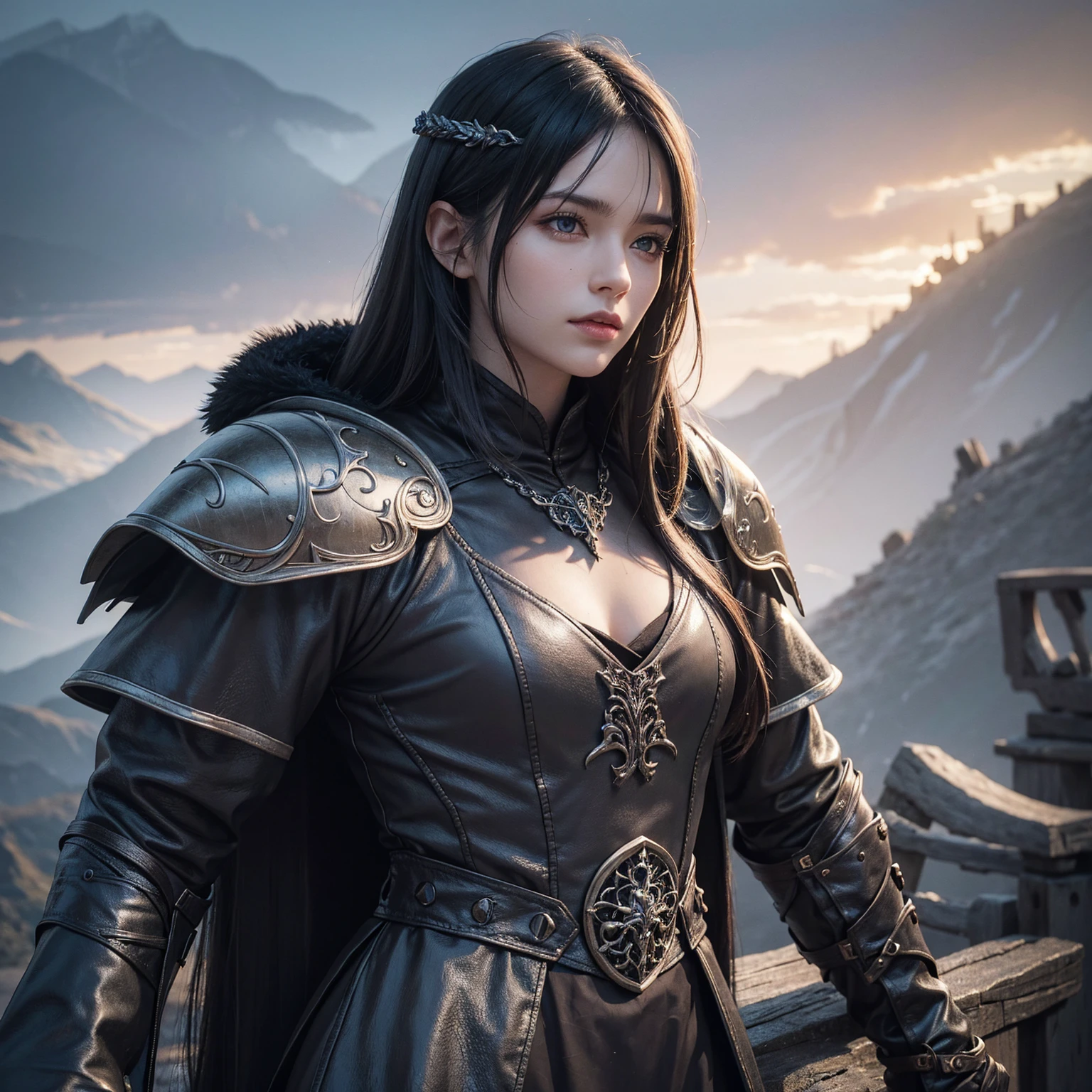 (realistic:1.3), finely detailed, quality, rembrandt lighting, (masterpiece:1.2), (photorealistic:1.2), (best quality), (detailed skin:1.3), (intricate details), dramatic, ray tracing, 1girl, jinsoyun, 21 years old, detailed skin texture, (blush:0.5), (goosebumps:0.5), subsurface scattering, smiling, medium breasts, black bodysuit, shoulder armor, fishnet, single gauntlet, bracelet, holding, weapon, sword, glowing sword, cowboy shot, (night, night sky, wide open field, mountains far away), <lora:jinsoyun-nvwls-v1:1>
