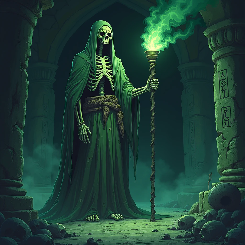Skeleton Sorcerer RPG Tokens
