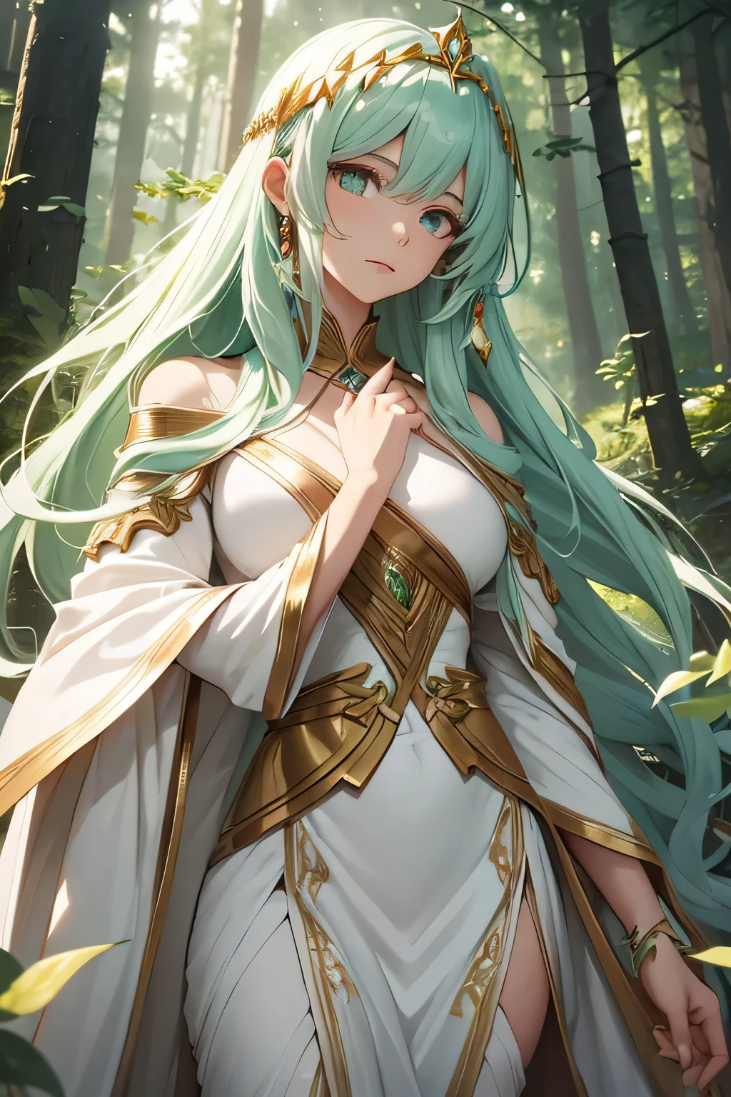 A Beaulty Girl 20 years old, ((Green Long Hair)), (yellow eyes), detailed eyes, red lipstick, perfect hands, perfect nails, bright eyes and detailed, big chest, sad expression, cinematic, full hd, 4k, high definition, sitting in the stones, snow, snowing, black winter clothes