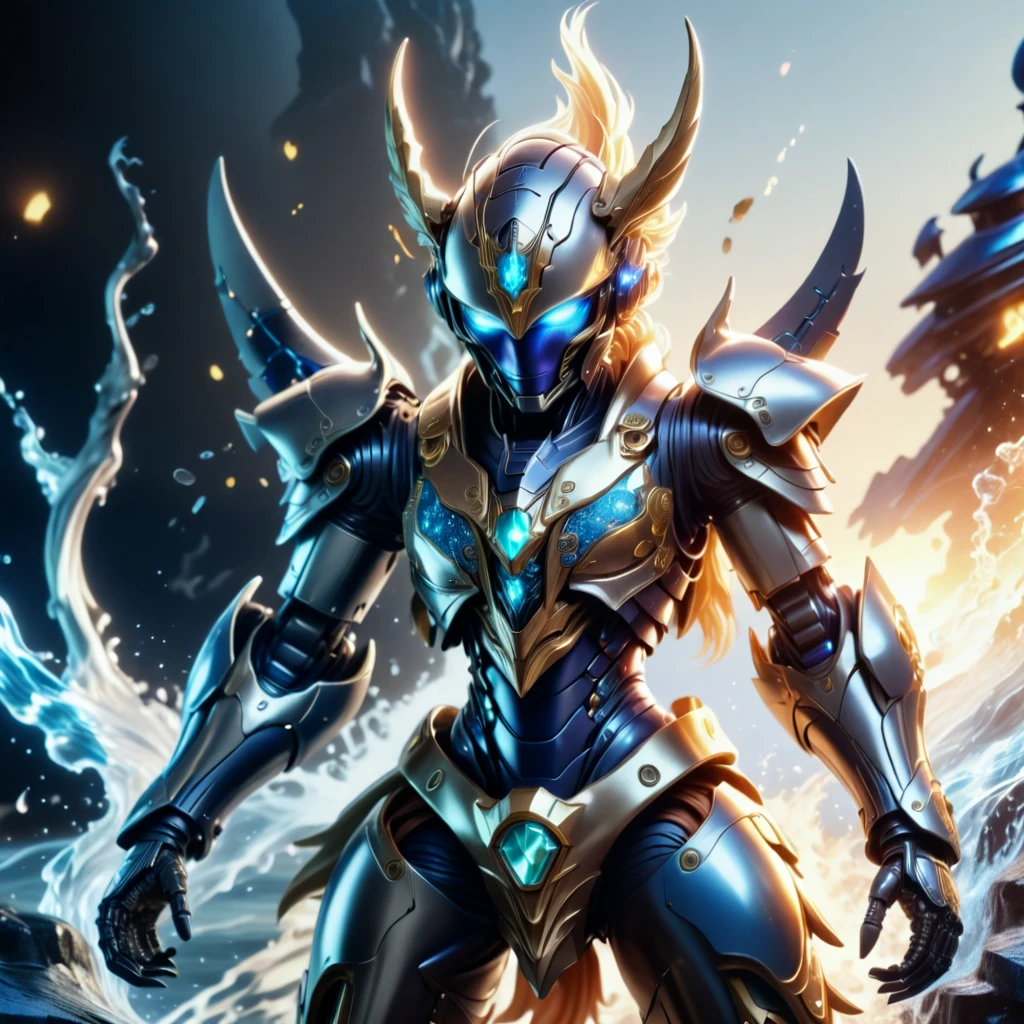WARFRAME, <lora:warframe_v1-000012:0.8>, Beautiful Art Style, 1girl, young woman, looking at viewer, perfect, colosseum, twirling pose, pirate costume, blaziken, blue iris, yellow sclera, neck tuft, chest tuft, crotch, scuted arms, talons, talon hands, talon feet, tail feathers, <lora:blazikenLora_at3V1:0.8>,