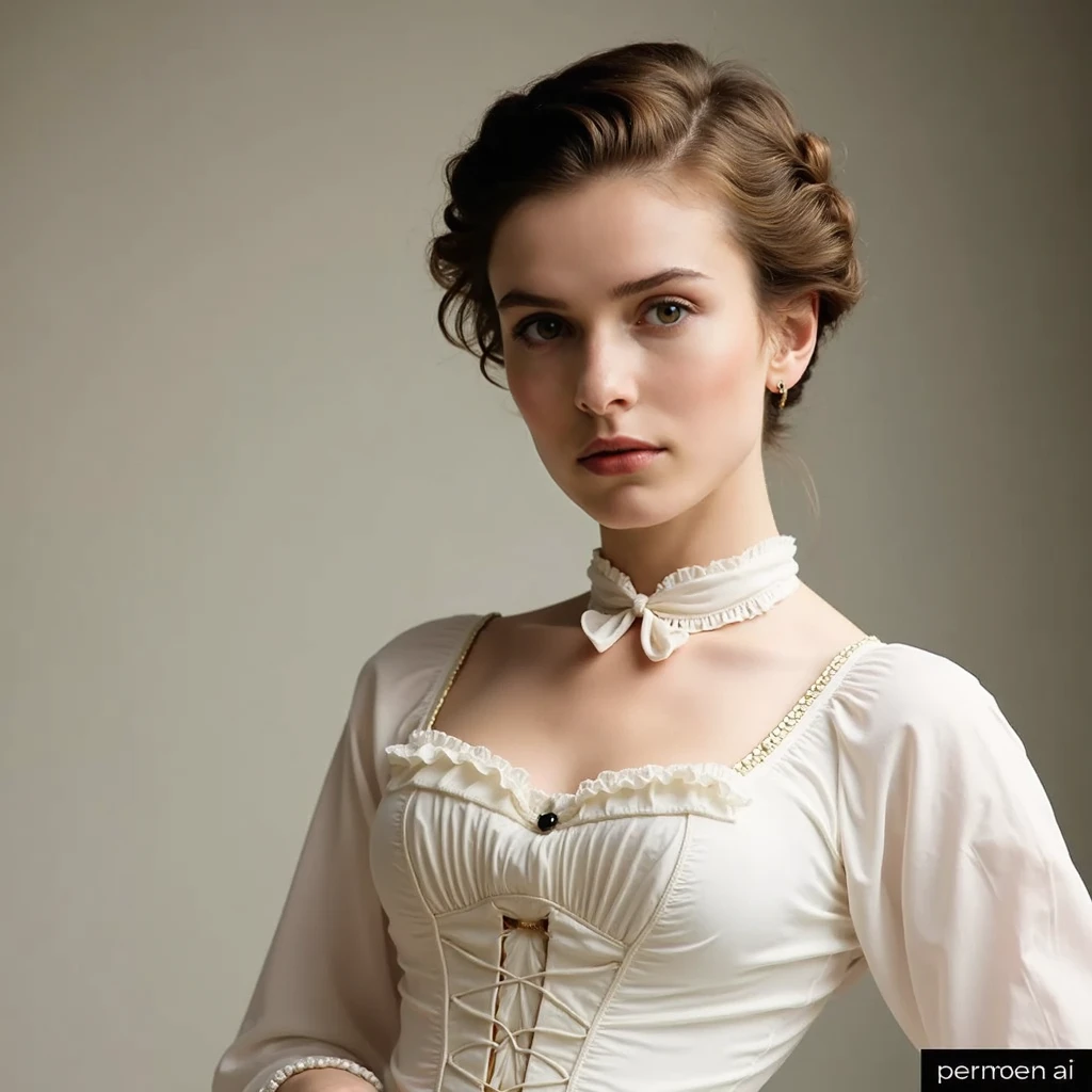 closeup of jdfstr wearing a vintage pink dress, prewar america outdoors, smug expression, short hairdo, realistic, <lora:JdFstr_v1_locon_64_64:1>