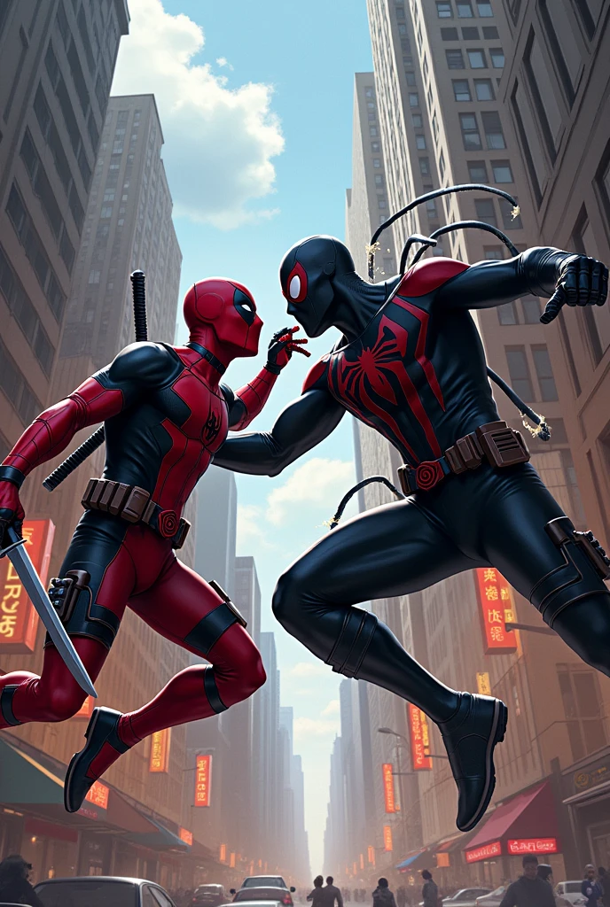 Now make Deadpool in black suit fighting the original Deadpool