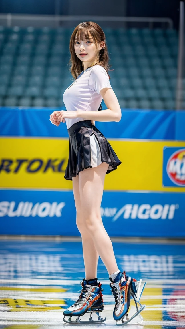 Highest quality、Gives light like a movie、A woman who plays athletics alone、White G-string set、sports stadium、twin tail、(thighs thighs thighs thighs:1.3)、、