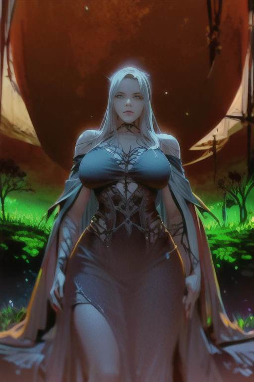 (masterpiece), (best quality), (ultra-detailed), ((masterpiece)) ((best quality)) ((ultra-detailed)) arafed woman with long blonde hair and a black dress, vampire of clan lasombra, dark goddess with six arms, eerie moorlands behind her, eldritch goddess, dark fae, imvu, dark witch character, second life avatar, stood in a spooky forest, scarry but bewitching, gothic maiden of the dark, dark goth queen, casual pose, female full body, detailed body shape, imvu, second life avatar, pinup body, realistic bikini, realistic body shape, realistically proportioned body, detailed body, supermodel body, realistic body