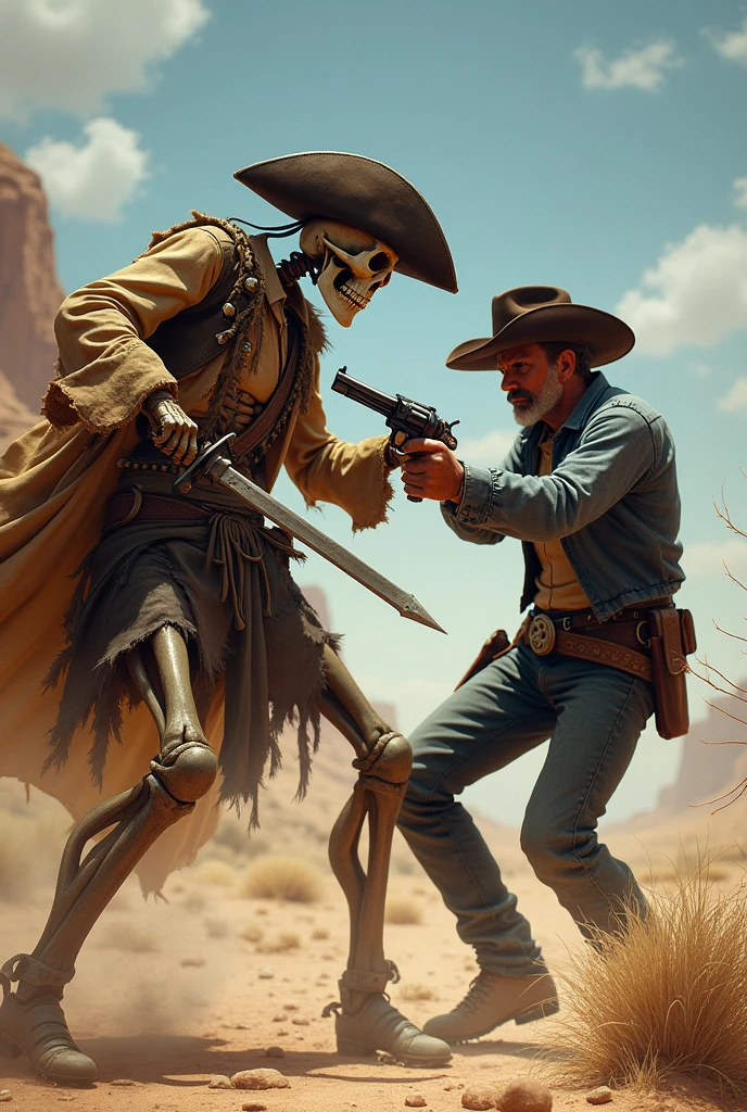 there is a skeleton sitting in the window of a building, western gunslinger, cinematic digital art, inspired by Steve Dillon, stunningly detailed, dressed senobith, two different characters, waiting patiently, hollywood promotional image, frank kozik, cowboys, tombs, arms crossed on chest, argos, cool marketing photo, sectoid, mesa, still from a 2015 pixar movie --auto --s2