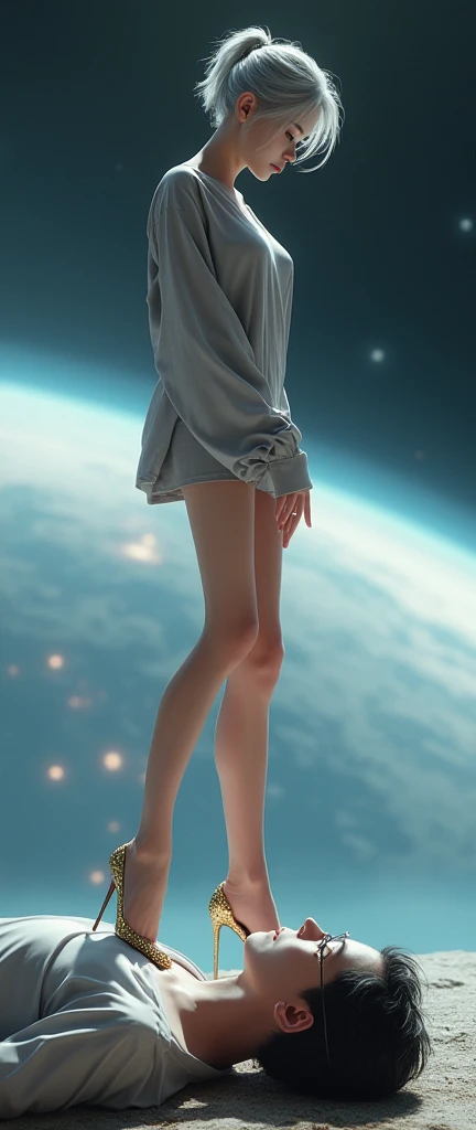 ((stick out tongue)), ((off-shoulder sweater:1.3, Quite thick shoulder straps)), ((black sweater)), ((Aran sweater)), (((bare legs))), from side, ((((upper body)))), ((Leaning to side)), (((a beautiful starry sky, the Milky Way shining beautifully in the night))), ((sitting on the very high cliff)), wavy hair, inward curled hair, sea, ((blond hair, bob cut:1.3)), breasts, teenager, (looking at viewer), oversized clothes, puffy long sleeves, collarbone, head tilt:1.3, (((blue eyes))), happy smile, (((anime style))), (best quality, 4K, 8K, highres, masterpiece:1.2, ultra-detailed, ultra-detailed eyes, HDR, uhd, studio lighting, ultra-fine painting, sharp focus, physically-based rendering, extreme detail description, professional, vivid colors, bokeh)