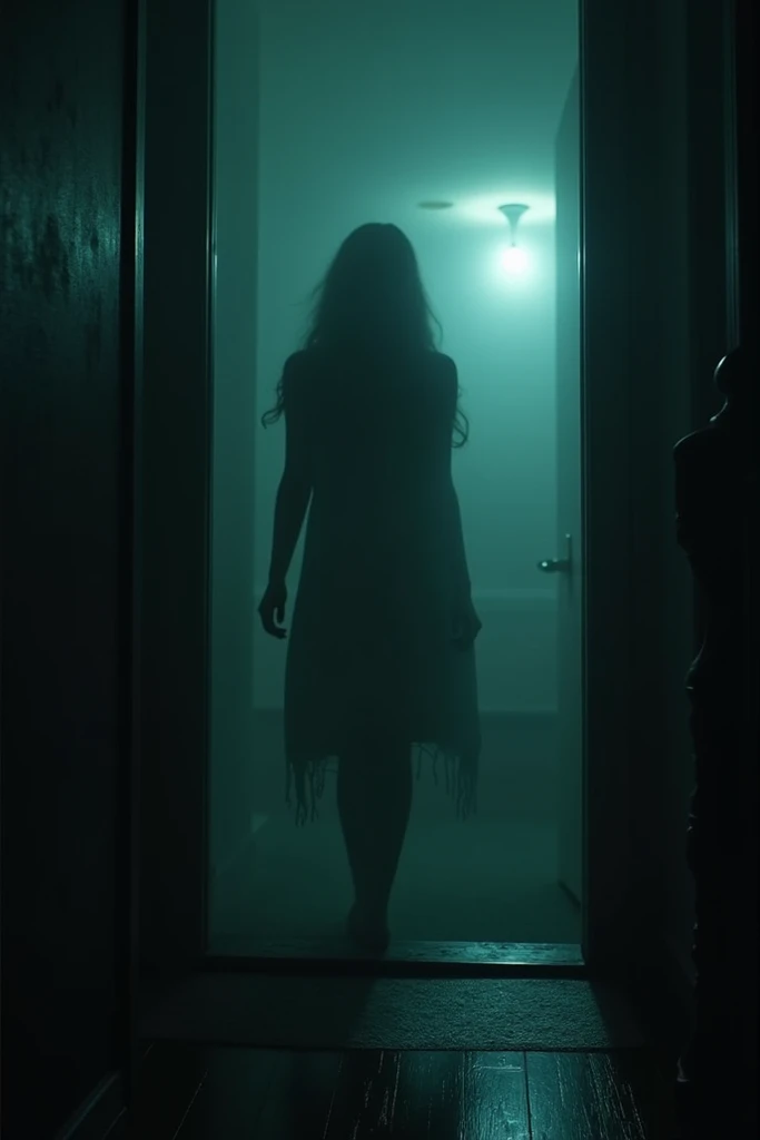 samara terror coming out of a refrigerator screen