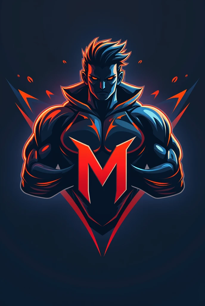 Logo con el ganger y diga team suprema