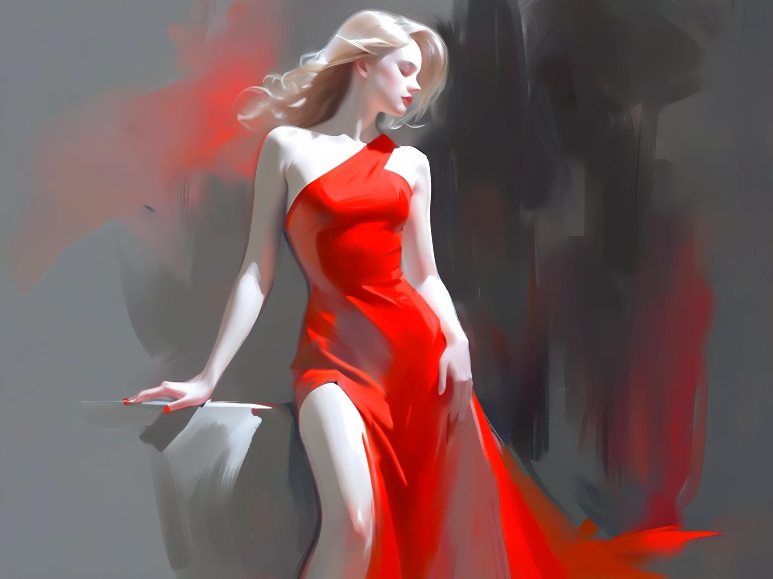 Pencil Sketch Drawing, line art drawing, a elegant beautiful full body young woman, combination of Erin Moriarty:0.9, joey king:0.7, Rachael Taylor:1.2, wearing tango dress, style oФ Casey Baugh, style oФ Pino Daeni(her silhouette outlined with glowing red). (style of Vladimir Volegov:1.1). (her silhouette contoured with glowing red). red white on grey color palette. professional, sleek, modern, minimalist, graphic, line art, vector graphics, black and white drawing, graphite drawing, painting in the style of Anders Zorn, Alexi Brilo, Luisa Royo