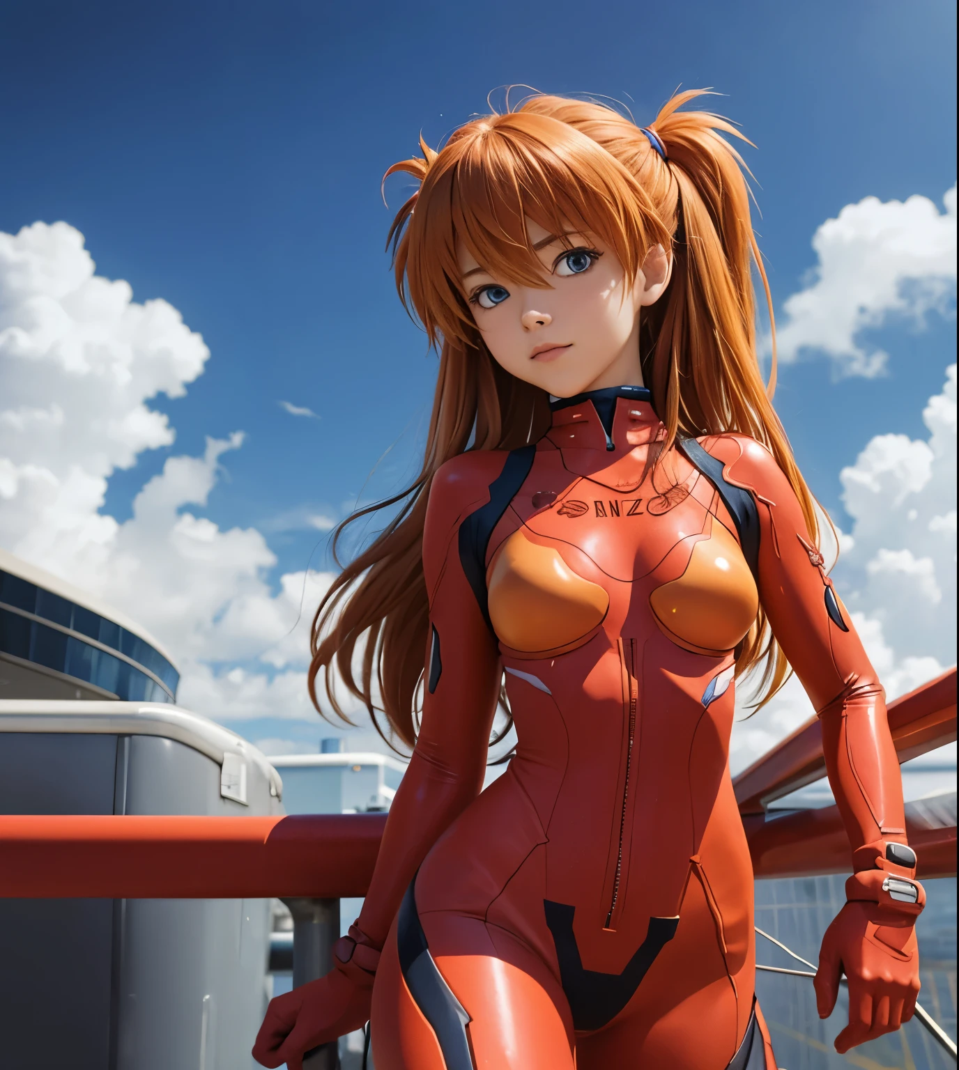 Asuka Langley Soryu in pilot suit