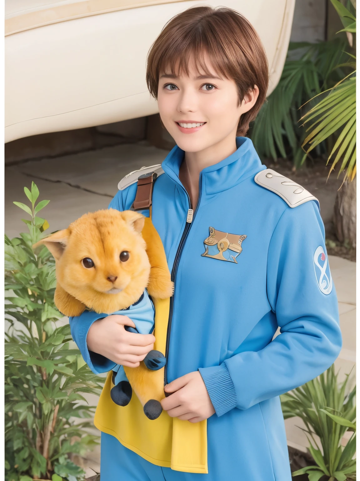 338 (20-year-old female, short hair), ( high image quality), (smile), ((Nausicaa coolsuit)), ( Nausicaa's view of the world)