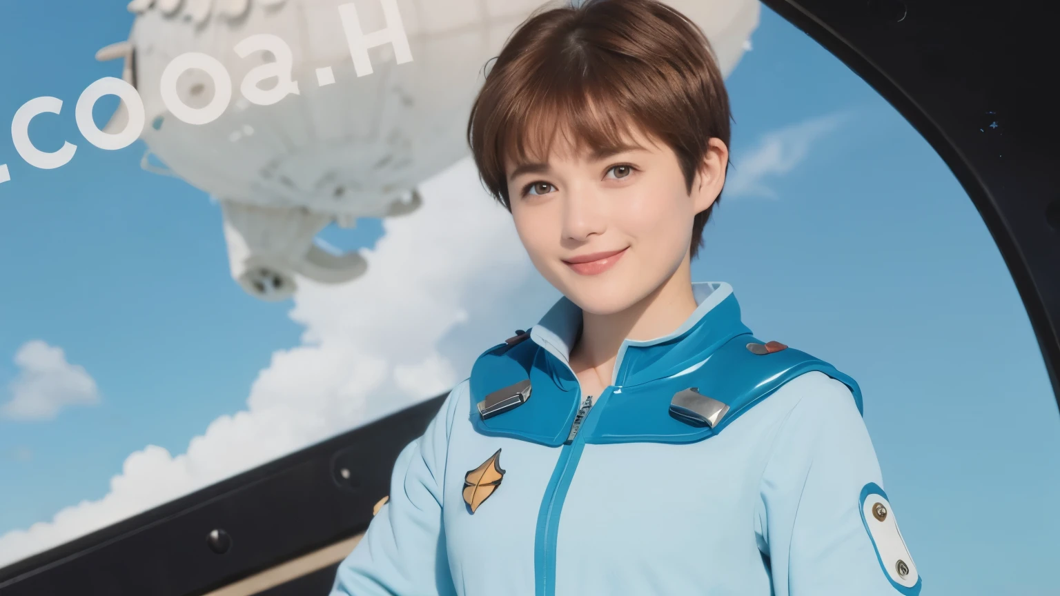 338 (20-year-old female, short hair), ( high image quality), (smile), ((Nausicaa coolsuit)), ( Nausicaa's view of the world)