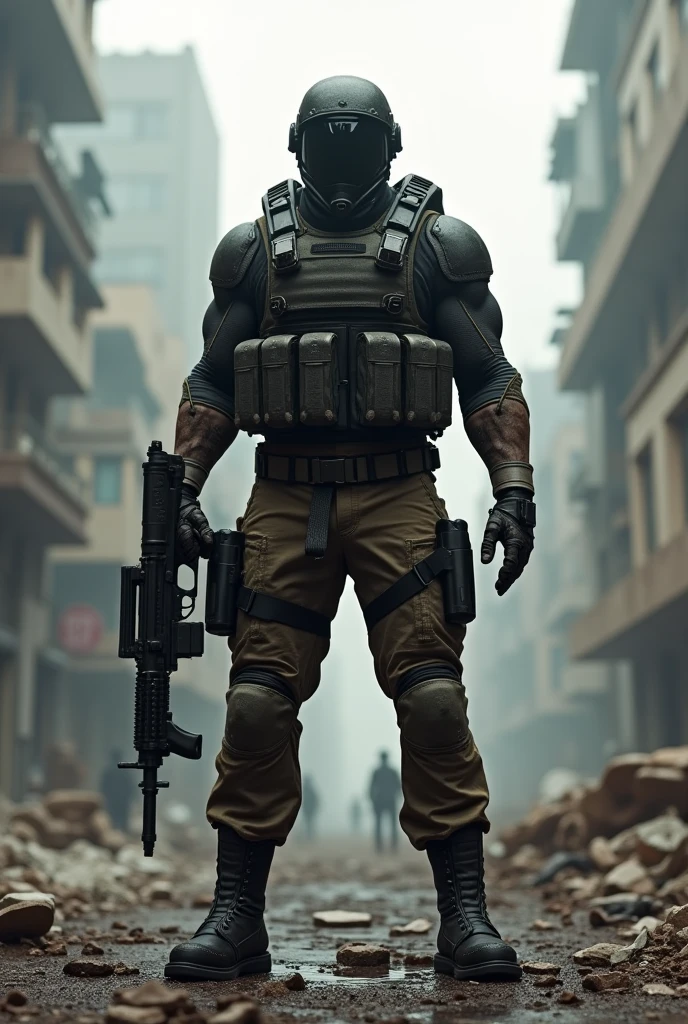 1 furry, (a big powerful elephant guard, daddy, very detailed leathery skin, inside a bathroom, looking at viewer:1.19), male, soft light, (photorrealistic rendering, detailed ferocious face, wearing black swat gear, detailed clothing textures, close focus on boots:1.21), solo, wearing black tactical boots, (photographic masterpiece, accurate genitalia, very detailed tactical boots, very oversized boots:1.61), (flaccid equine penis, long with a medial ring, big balls:1.51), hyperrealistic, (photographic lighting, piercing eyes, standing proud like a soldier, wearing tactical gloves, focus on fully clothed:1.43), (full view, showing tactical vest, detailed boot leather texture:1.32), swat gear, tactical soldier, (black swat uniform, hyper muscular:1.2) African Elephant, view from floor