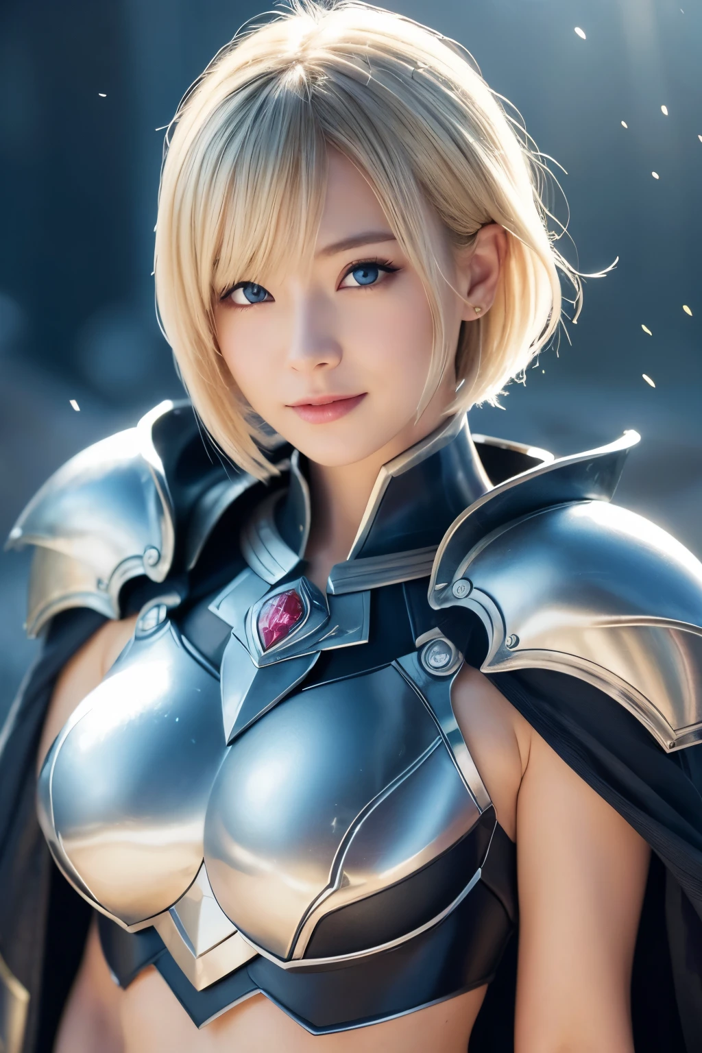 8K、Super detailed、masterpiece、highest quality、(Very detailed)、Blonde short bob hairの女魔法使い,Dynamic Angle、mysterious look、Wind effect、Fantasyの背景、Rim lighting、Cinematic Light、超A high resolution、8k,Film Grain、Best Shadow、delicate、born、Particles of light、Fine skin texture、Detailed armor texture、Detailed face、Intricate details、Super detailedな、shine、Big and ample breasts,Scapula、Shining Eyes、 long cloak、Fantasy、(bornきbornきとした),Perfect lighting、Watching the audience、Cinema lighting、Magic Light,wonderful、bangs、the wind is strong、frozen mountain々々、lich queen,Sexy,attractive,Blonde short bob hair,Sexy魔法使いの衣装,perspective from above,smile,Sexy胸元,Violent and strongly cracked abdominal muscles,Accentuate your cleavage,dynamic sexy pose,American Woman,Blue Eyes,Showing cleavage,Mountainous Regions,magic circle,Talisman,Wizard black costume,silver necklace,