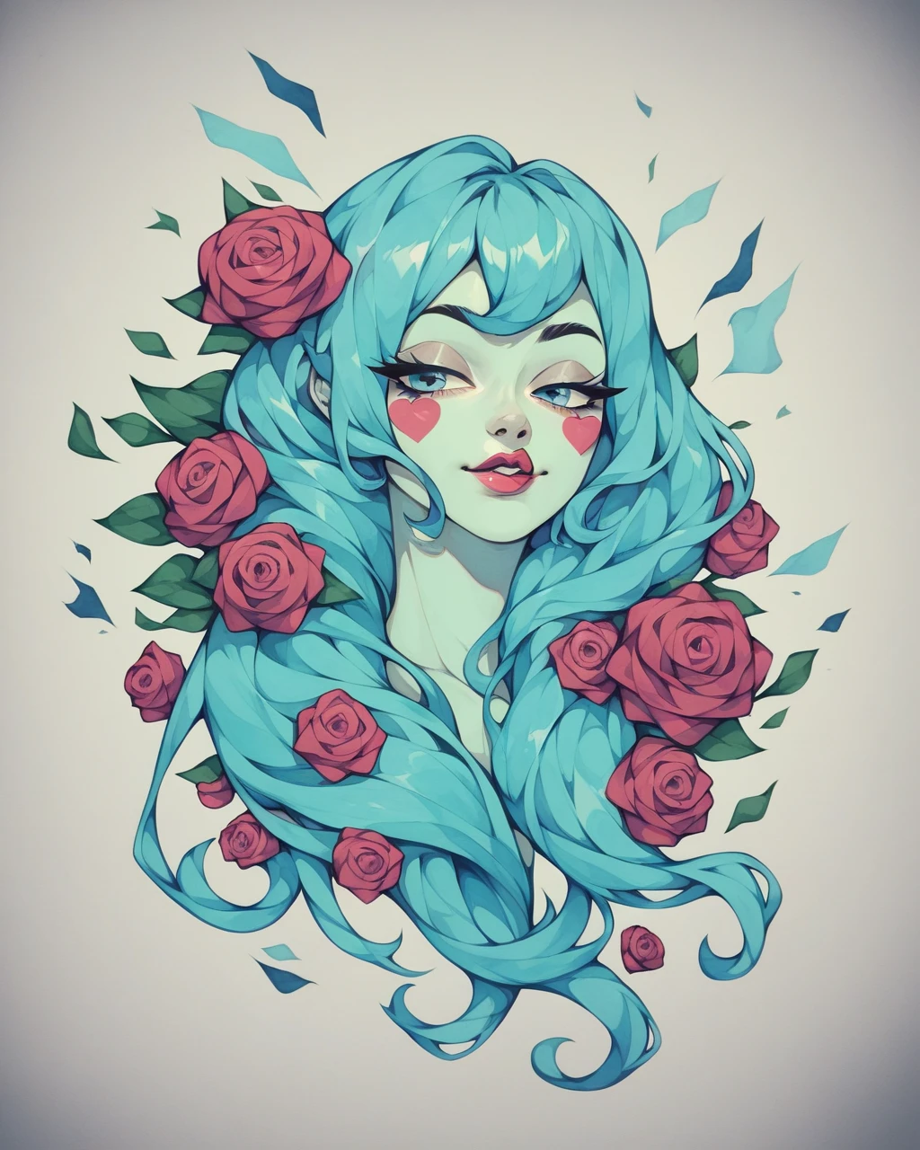 Beautiful crying woman (soft and bright watercolor) (Art masterpiece) (perfect and beautiful art)