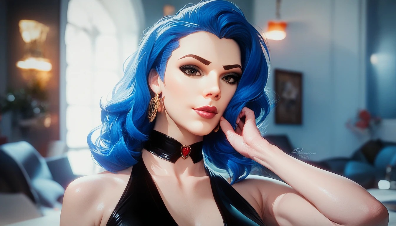 (best quality,4k,8k,highres,masterpiece:1.2)female,captivating eyes,pouty lips,seductive expression,expressive face,flowing vibrant hair,colored hair,2color hair,colored skin,random perfectly body,full body, random flirtatious pose,looking directly into the camera,showing confidence,she is wearing sexy outfit, ((assassin creed outfit)), white and red outfit