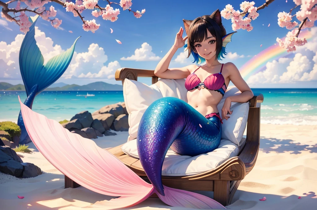 a beautiful female, 2 girls, rainbow tentacles, lake, rainbow color, cat ears, rainbow hair, stylish hair, mechanical wings, fantasy, jungle, closeup, alien planet, nature, wildernes, beach, palmtreas, fruit, lens flare, ancient ruins, closeup, no pants, machine, planets, no clothes, nudist, neon green hair, space buns, giant tentacles touching, rainbow hair, fractal galaxy sky, busy scene, amazing, with cute face and long hair, looking at the viever, playful, hot, hugging, inviting, closeup