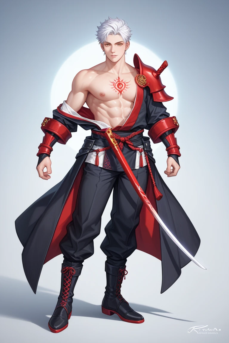 1 handsome man holding a book, gentle eyes, full body, white background, xianxia, hanfu, monk robe, high detail, sketch, denoising, cinematic grade, white background, super high resolution, best shadow, sharp focus, masterpiece, (very detailed CG unified 8k wallpaper)