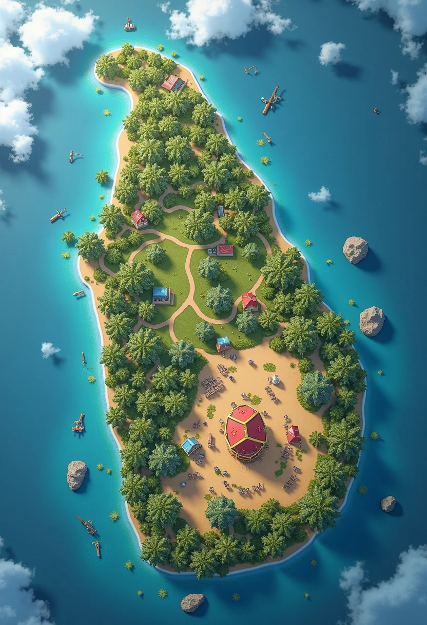 Create sri lanka map view 3d bird eye view  and  sri lanka around oshen