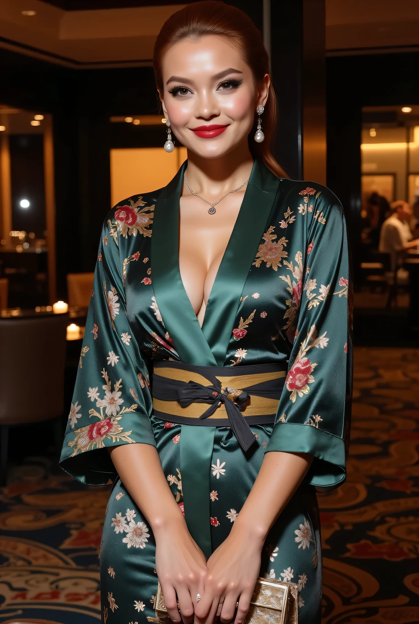 emma watson, Outfit: Hailey Grice emanates the allure of Wano Kuni in her exquisite attire, effortlessly blending traditional Japanese style with a touch of fantasy. Adorned in a vibrant kimono adorned with intricate patterns and a wide obi belt, Hailey exudes elegance and strength. With her hair intricately styled and accessories inspired by nature, Hailey transports us to the enchanting world of Wano Kuni.
Body: Hailey Grice embodies the captivating spirit of Wano Kuni in her stunning ensemble. The vibrant kimono, adorned with intricate patterns and complemented by a wide obi belt, showcases her affinity for traditional Japanese fashion. With her hair intricately styled and nature-inspired accessories, Hailey captures the essence of the fantastical world of Wano Kuni, exuding both grace and strength.
Image: A high-resolution image captures Hailey Grice in her mesmerizing Wano Kuni-inspired outfit, showcasing the vibrant colors and intricate details of the kimono. The image beautifully captures Hailey's ethereal presence, transporting us to the magical realm of Wano Kuni, looking at viewer, masterpiece, best quality, highly detailed, desire, blush, (Beautiful and detailed eyes description), (beautiful and detailed face), Perfect female body, (Best Quality), (ultra-detailed), (master piece), (hight resolution), (Original), (the Extremely Detailed CG Unity 8K Wallpapers)