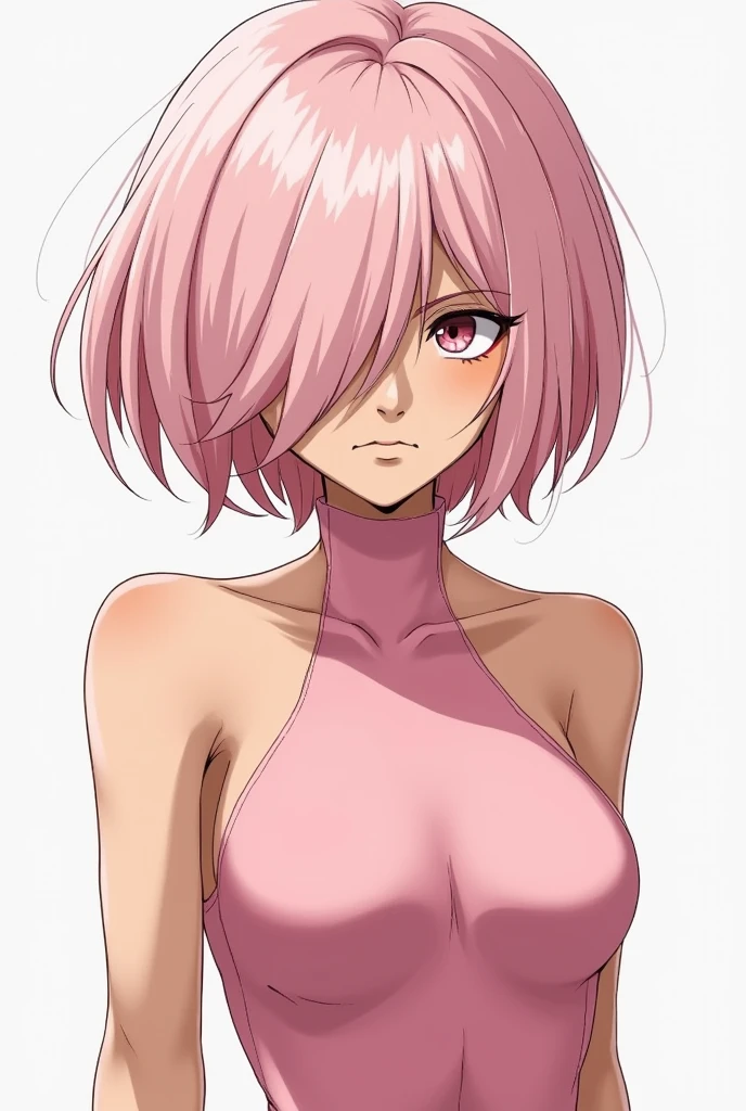 ((Draw the body above the knees)),Upper Body,,Standing,best quality,masterpiece,1 girl,(((Very large breasts))),((((Full composition)))),(((Take up the entire picture))),((Blank Background)),(naked)