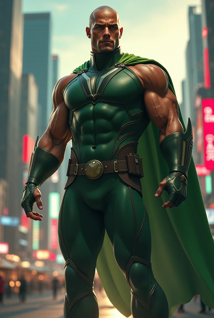 Create arshad nadeem's picture into a superhero with custum representing pakistani flag
