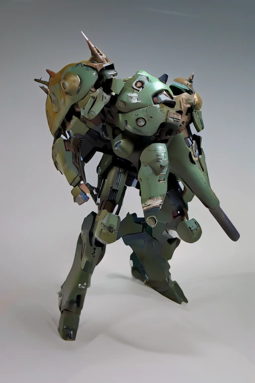 oil paint, blue glay body:1.3, Super Detail, high details, High quality, Best Quality, hight resolution, 1080p, digital camouflage scheme painted militaryrobot,super fine concept art,beast robot,solo,no human,no background,military,green armor,giant,multi-legged vehicles,giant foot,big foot,heavy foot,tank,short and thin legs,fat four legs,short four legs,four legs, more legs, world domination, rocket engine