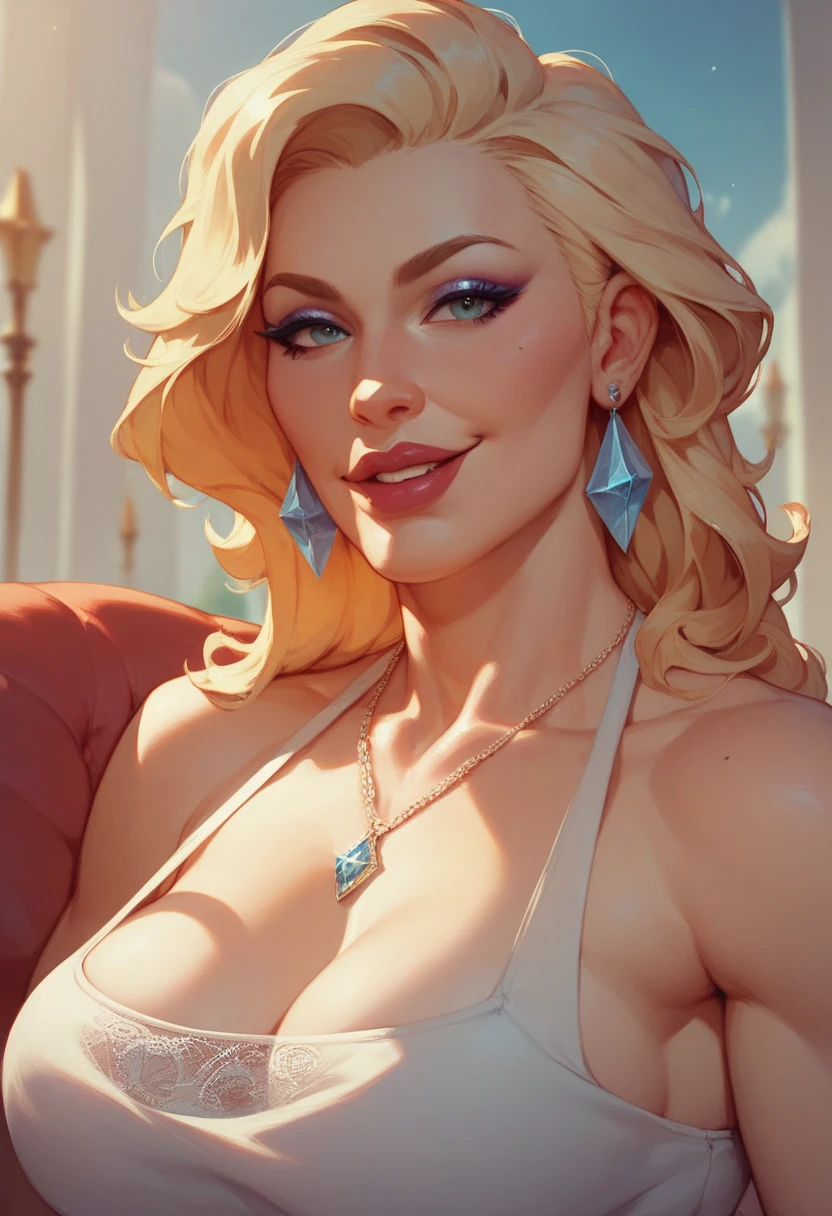 uploaded e621, score_9, score_8_up, score_7_up, score_6_up, score_5_up, score_4_up, rating_safe, smooth, source_furry, {realistic}, mature sexy curvy prefect figured teen, seductive, DARK SKIN, countershading, huge perky breasts, {{{dark brunette, blonde balayage highlights}}}, , cleavage, tall, brown lips, hazel eyes, wide hips, extra thicc