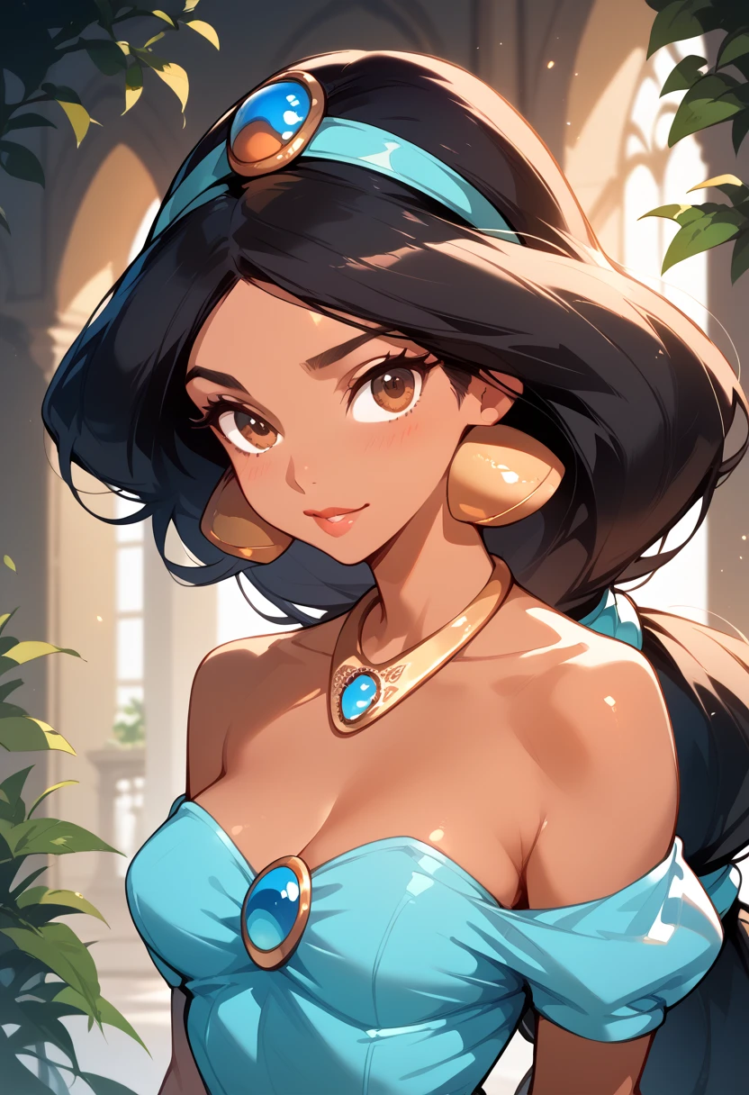 masterpiece, high definition , top quality,8k
(Princess Jasmine,dark skin,brown eyes,black hair)