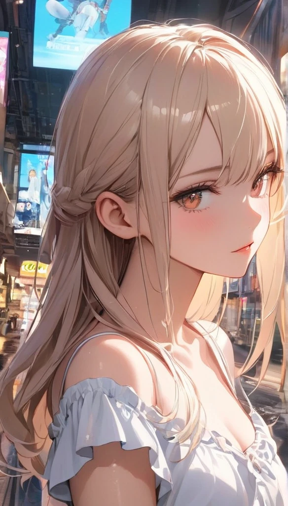 (masterpiece, high resolution,ultra - detailed:1.0), Young and beautiful girls, eye looking to camera, Perfect female body, Extremely detailed CG,Unity 8k wallpaper，Complicated details, Depth of field, Best quality, Cinematic lighting, Girls in the courtyard near the house, cute bow on head, (pubic hair), shy small smile,  (FLATCHESTED:1.3)、flat chest, superflat chest, (one embarrassed girl naked: 1.3), one embarrassed girl naked and second girl in sundress,  zero breast size, blunt bangs, red-haired girl with two long braids and the second girl is blonde with cute bow on ponytail, Shiny hair, Delicate beautiful face, White skin, Beautiful cloud, Dusk sky,  rural girl and city gal, girl try clumsy seduces you, city ​​girl makes fun of country girl