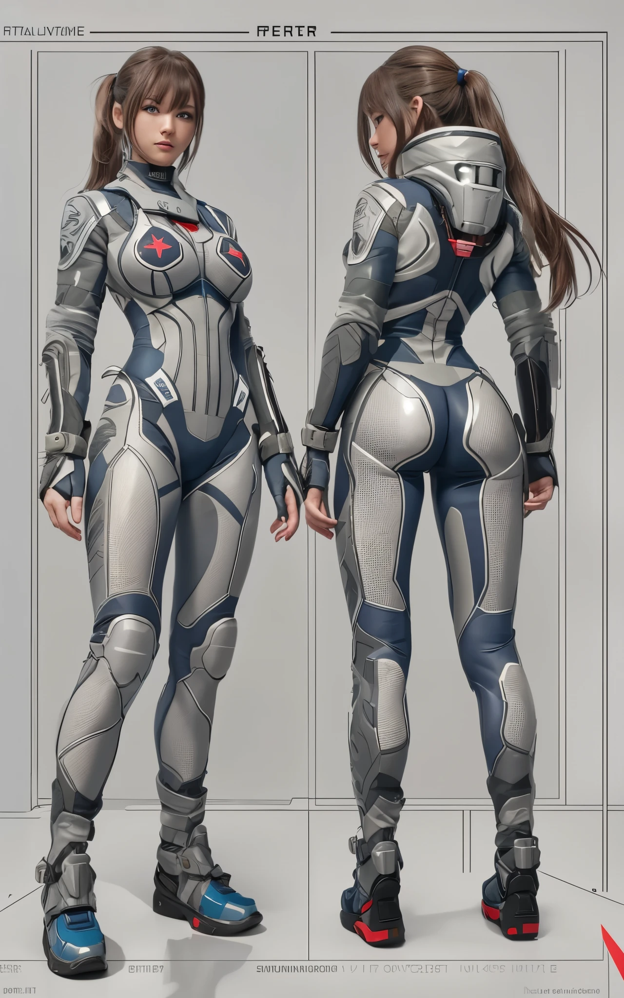 ((Best Quality)), ((masutepiece)), (Detailed: 1.4), (Absurd), Caucasian female fighter pilot ready for war, front walking, muscular sculptural body defined, Closed mouth, muscular body covered by technological clothing, Cyberpunk, ((perfect large breasts)), (blue eyes without pupils), long manga-style eyelashes, close to real, Crazy face, Sexy Pose, Centered, scale to fit the dimensions, nffsw (High dynamic range),Ray tracing,Hyper-Resolution,Unreal 5,Subsurface Dispersion, PBR Texture, Post-processing, Anisotropy Filtering, depth of fields, Maximum clarity and sharpness, Multilayer textures, Surface Shading, accurate simulation of light and material interactions, Perfect proportions, thirds rule, top-quality, ultra-detailliert, Being on the roof of a skyscraper, Smooth bodysuit, spiffy white zero suit