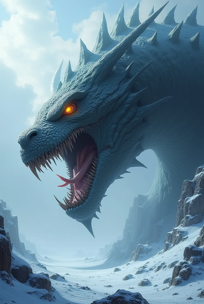 There is a statue of a dragon with fire in its mouth., A huge dragon resting in a cave, you are looking into the maw, dragon in the background, huge dragon in the background, dragon our species, Sinister creatures lurk in detail., cg art, dramatic concept art, Writer: Adam Marczyński, VFX Art, detailed hot mom, Smaug, Jormungand