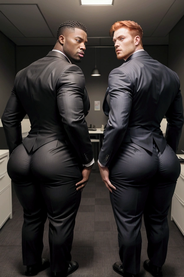 4 meter tall slightly overweight indian men. 20 years old. Young fresh face. In london with friend holding touching. Height difference of 2 heads. difference and Size difference. Very sexy Posing for camera. Muscular. Wearing office a tight black suit pants, and shirt. Slight belly fat. Big ass. Very long legs.