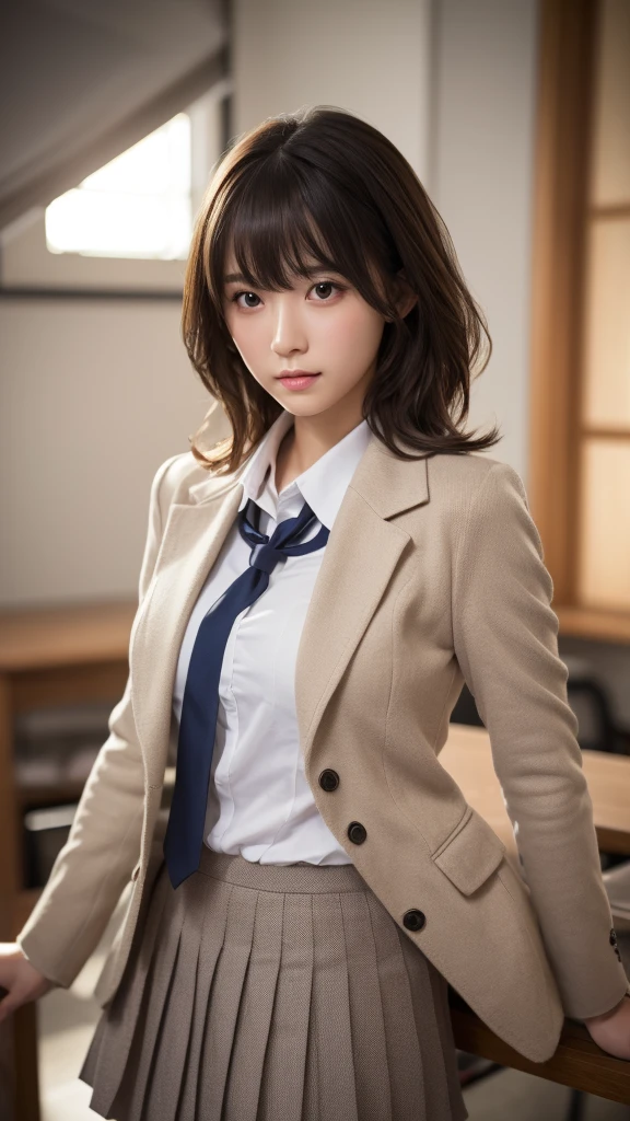 intersex, large penis, Erection, futa,
collared shirt, blazer, pleated skirt, school uniform, bow, classroom, 

BREAK,
nsfw, (1girl,solo), petite, Fine clavicle, neat and cute girl, japanese cute girl, beautiful detailed eyes, layered hair, fluffy hair, brown short hair, bangs, glossy lips, (Fine Face),(Fine Eyes), (Clear Face), (Detailed Face Description), (Detailed Hand Description), Realistic, Extreme Light and Shadow, Shiny Skin,Shiny Hair, BREAK, absurdres, (16K, UHD, Top Quality, Masterpiece: 1.2),(Realistic, Photorealistic: 1.37), Physically Based Rendering,Professional Lighting, Photon Mapping, Masterpiece, Rich Detail, Ultra Detailed, Super detailed, highest quality, intricate details, ultra high resolution, (realistic:1.2),