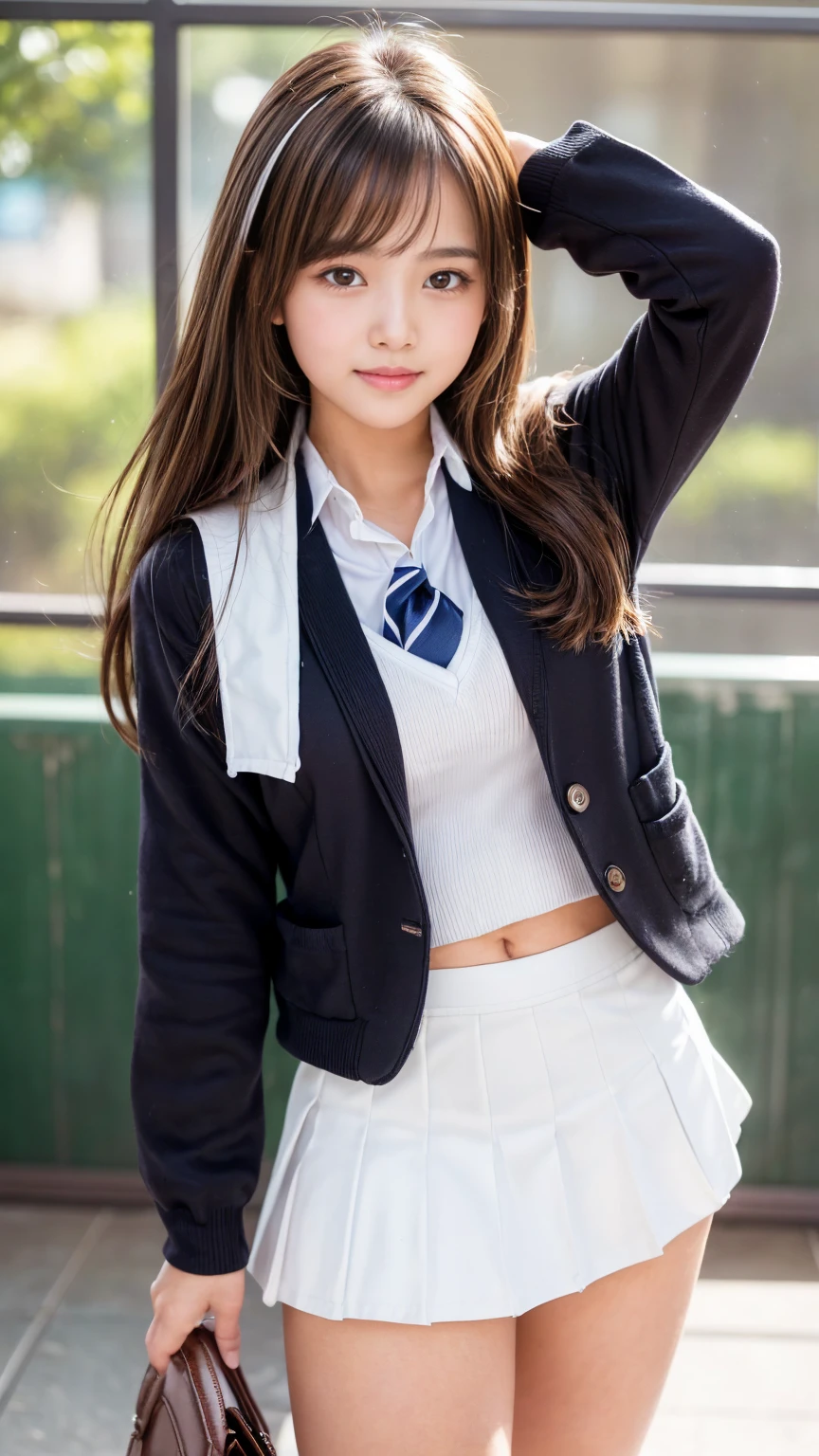 ((Beautiful girls:1.3))((White sailor suit with long sleeves:1.2))((overblouse))((Skirt rip:1.5))((Panty shot:1.5))((high school)) ,((Dark Blue Skirt:1.3)) ((In the classroom:1.3)) ((thin_fabric:1.4)) ((Random sexy poses:1.3)) ((Blushing:1.4)) ((chest:1.2)) ((close:1.2)) highest quality,Tabletop,超A high resolution,(Realistic:1.4),RAW Photos,(Real skin texture:1.3),(Film Grain:1.3),Panorama,Character Portrait,Very wide shot,Tight waist,Cowboy Shot,(In the Dark, Deep Shadow, Low Key, Cold Light,) night,((brown super long hair:1.2)),Tears flow,,Dust,Tyndall effect,(Performance),One Girl,Beautiful and detailed eyes and face,White Jabot,Brown eyes,((Brown Hair:1.2)) ((whole body:1.3)) ((smile:1.3))