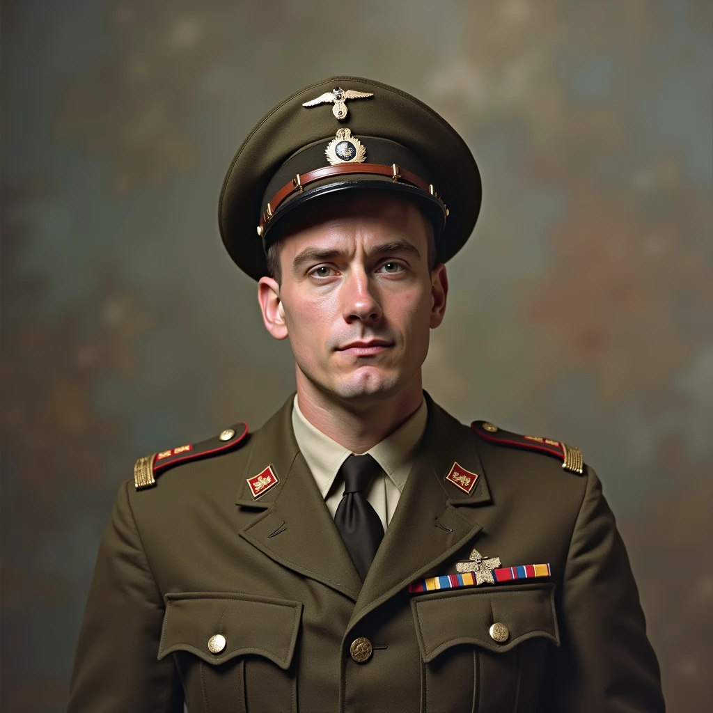 1940 photo of,in the netherlands,as a pilot in the airforce,properly dressed,soft lighting,low contrast,4k,