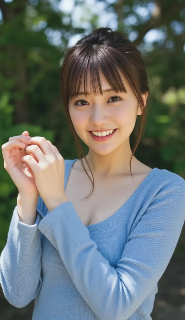  Picture of a cute Japanese woman , smile, 20 years old, (photo  realistic :1.4), (hyper  realistic :1.4), ( realistic :1.3), (  smoother lighting  :1.05), ( improves film lighting quality:0.9), 32K,  1 girl,20 years oldの女の子,  realistic  lighting, Backlight, light hits your face,  Ray Tracing , ( bright light:1.2), (Improved quality:1.4), (Highest quality  realistic  textured skin:1.4), fine grain,  detailed face ,(smile:0), (Focus on facial close-ups:1.3), ( enhances the beauty of skin texture :1.1),(( very accurate and accurate anatomy:1.0)), ( enhances the beauty of skin texture :1.1), Clean, glowing skin, mesh, thin:1.2, ( realistic :1.3),  realistic なライティング, (  smoother lighting  :1.05), 32K,  one Japanese woman , fine grain,  detailed face , ( Filmgrain:1.1),( body line :1.1),  high definition ,  Natural Look , Kind eyes, Improves hair quality,  Delicate Shading , Transparent muscles,  Graceful Posture,  beautiful eyes, Sharp details, Soft light reflection,  beautiful outline, Delicate skin tones, Thin hair , Picture of a cute Japanese woman ,