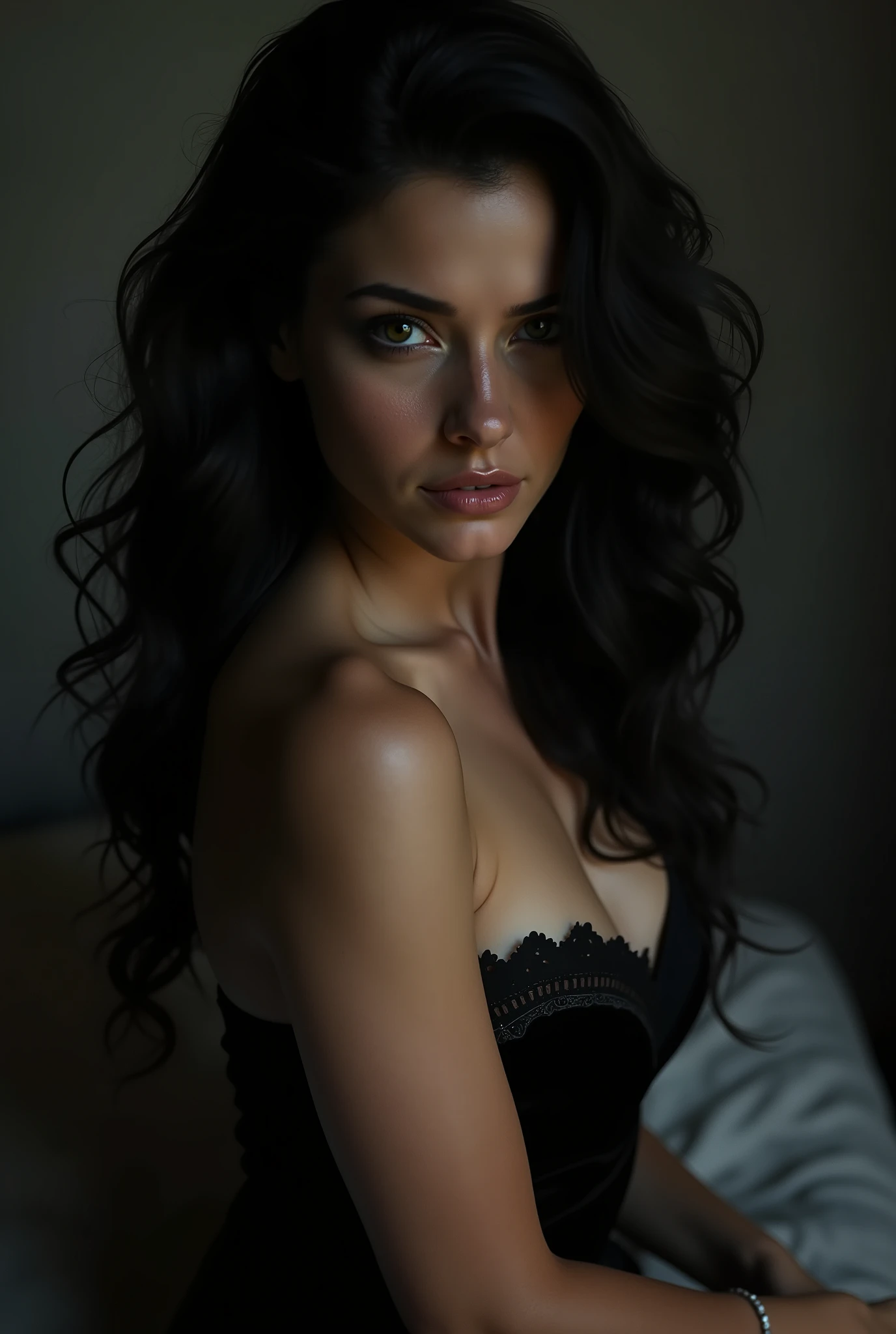 She is the unknown of a very simple enigma, just for the pleasure of enchanting and keeping the game of love always hot and alive...