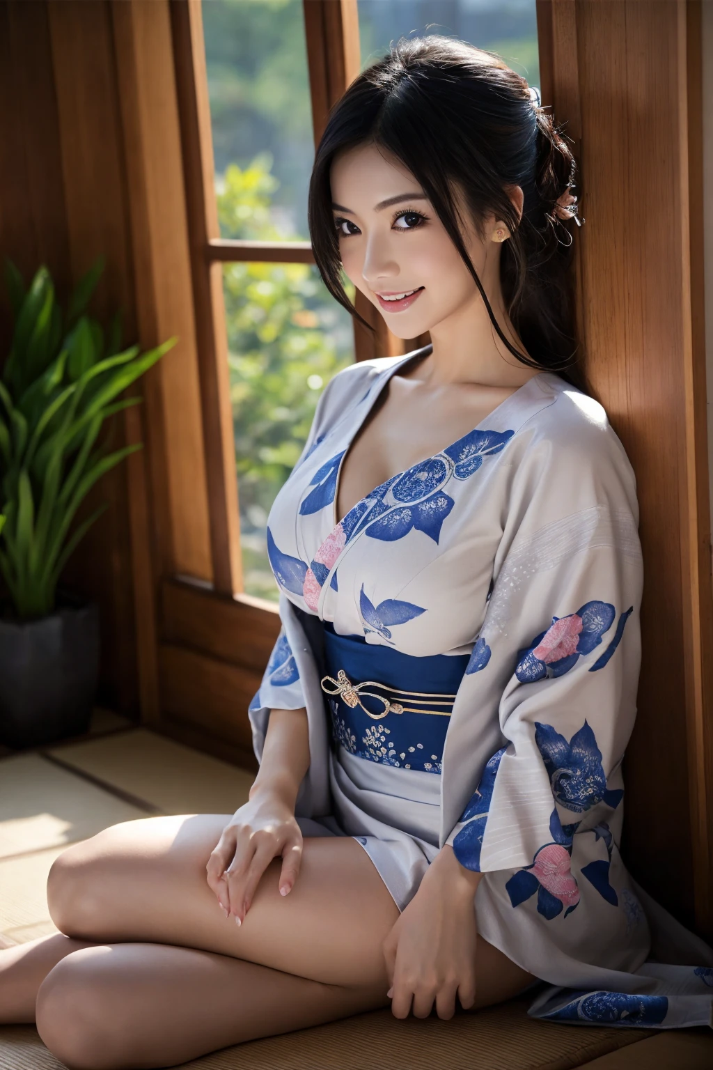 Hotel with a night view、((( ベッドの上に座っている))), A window on one side 、Beautiful Mature Woman VN03, Bewitching beautiful mature woman、well-proportioned figure、The figure of the hourglass、((( Kimono with traditional Japanese patterns ))),((( Yukata with traditional Japanese patterns ))),Shoulder out、  clavicle  、 J cup big breasts、model in Japan、Japan sensual woman, Gorgeous Japan Woman, goddess of Japan, A smile、Raw photo, (in 8K、top-quality、​masterpiece:1.2)、(intricate detailes:1.4)、(Photorealsitic:1.4)、octane renderings、Complex 3D rendering ultra detail, studio lights, Rim Lights, vibrant detail, super detailing, realistic skin textures, Detail Face, Beautiful detail eyes, Very detailed CG Unity 16k wallpaper, make - up, (detailedbackground:1.2),　shinny skin、
Hotel with a night view、((( ベッドの上に座っている))), A window on one side 、Full Body Shot、Erect nipples
Absurd, RAW Photos, Very delicate and beautiful, masterpiece, highest quality, Ultra-high resolution, 16k, Surreal, Very detailed, Very detailed CG 8k wallpaper, Beautiful lighting, Perfect Lightning, A happy smile、Realistic Shadows, Perfect Anatomy, Very detailed肌, Perfect figure, Japanese women, 1 adult female、very slim figure, Tight waist, very small head, Handsome detailed woman, Very detailed目と顔, Realistic Face Proportions, Stunning eye for detail, Realistic beautiful face, Very small face, Realistic small beautiful eyes, double eyelid, compensate, Tearful mole, Mole on chest, Earrings, barefoot, beautiful and very thin legs, Beautiful and very slim thighs, (((Very big Jカップ round breasts))), long  hair, Wavy Hair, Sweat, (Full Body Shot), (((((One girl)))))