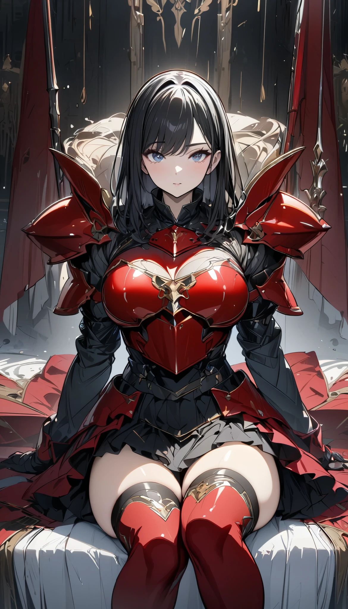 (((masterpiece))), (((highest quality))), ((ultra-detailed)), ((super fine illustration)), ((ultra-fine painting)), (Highly detailed and cool illustration style:1.8), detailed skin texture, detailed metal texture, detailed cloth texture, extreme detailed description, (T-masterpiece), original, raw photo, professional, Intricate details, super details, intricate ornament details, (american shot:1.6), real, (Solo:1.5), (A beautiful and cool female marshal with ruby red hair and eyes dressed as a mechanical fallen angel) BRAKE (Beautifully shaped small breasts), (Beautifully shaped small buttocks), (Beautiful, shiny, highly detailed and delicate ruby red colored hair:1.2), (highly detailed ruby red hair:1.2), (Beautiful clear and highly detailed ruby red eye:1.6), (highly detailed ruby red eyes:1.2), (highly detailed face:1.2), (Perfect, very detailed and beautiful hands:1.2), (Perfect, very detailed and beautiful fingers:1.2), (Perfect, highly detailed and beautiful fingertips:1.2), (perfect anatomy:1.2) BRAKE ((sophisticated mechanism:1.4))Smooth and menacing design, (Highly detailed large jet black symmetrical mechanical wings:1.3)Smooth and menacing design, (highly detailed jet black symmetrical wings:1.2), (Highly detailed and cool mechanical armor with super leadership enhancement that shines in jet black and ruby red exclusively for female marshals:1.3), (Symmetrical Wings:1.6) BRAKE Concept-art, (battle scene), Detailed science and fantasy art, (Highly detailed and cool attack pose) BRAKE no robot, (8K highest quality wallpaper:1.4), (Highly detailed and delicate Different world background:1.2) BRAKE sexy BRAKE