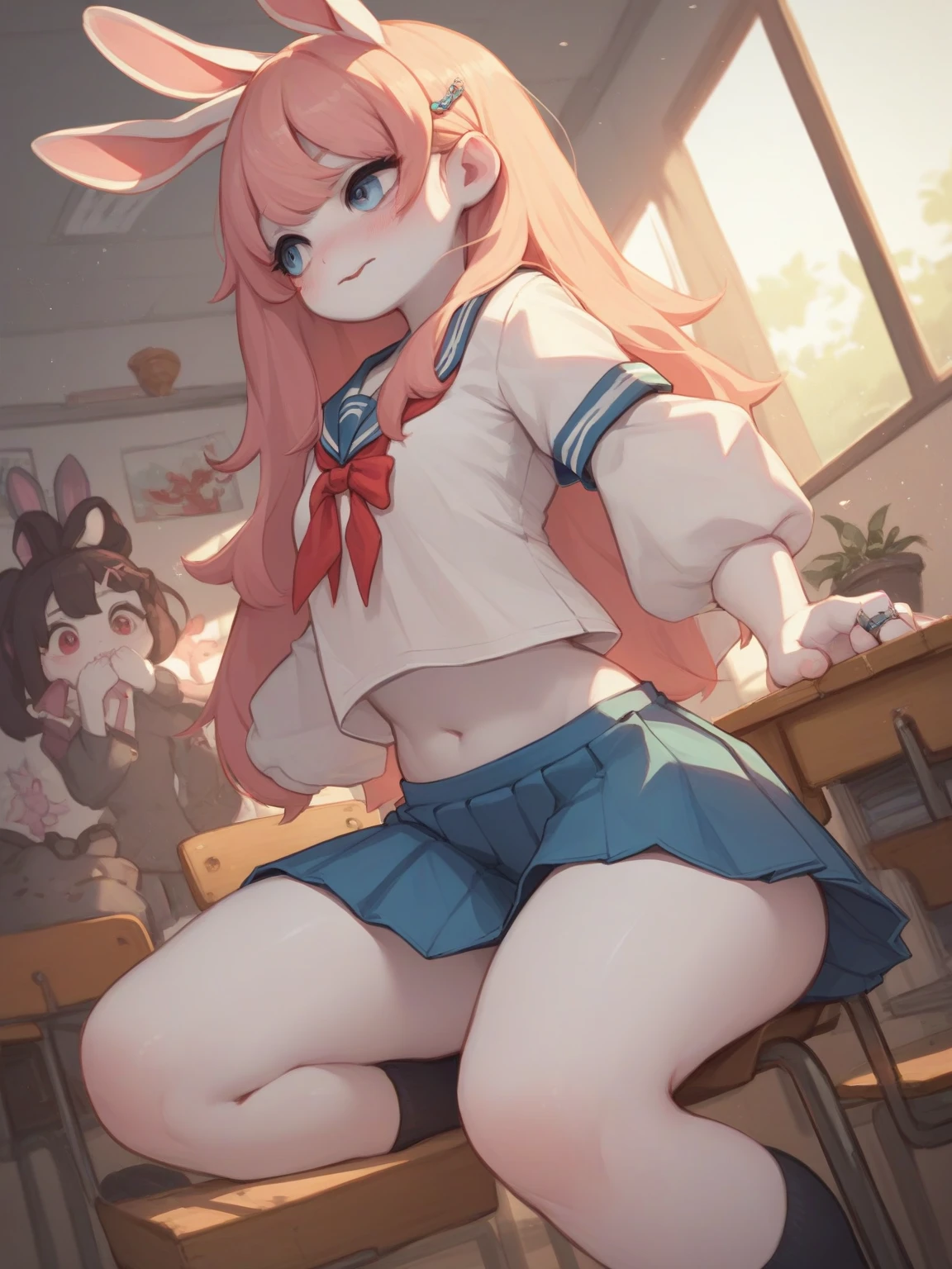((masterpiece, best quality)), high resolution,ultra detailed,8k,16k,detailed background, perfect lighting,detailed beautiful eyes,cute pussy,1girl,solo,nsfw,clitoris,vagina,embarrassed,blush,look at viewer,steam,sweat,aroused,from front,(standing),in heat,fisheye lens,show off pussy,(bottomless,skirt lift:1.4),naughty smile,open mouth,
,(short_stature,kawaii,flat chest),kokonoe rin,long twintails,very long hair,blond hair,black eyes,very little body,,gym wear,red randoseru