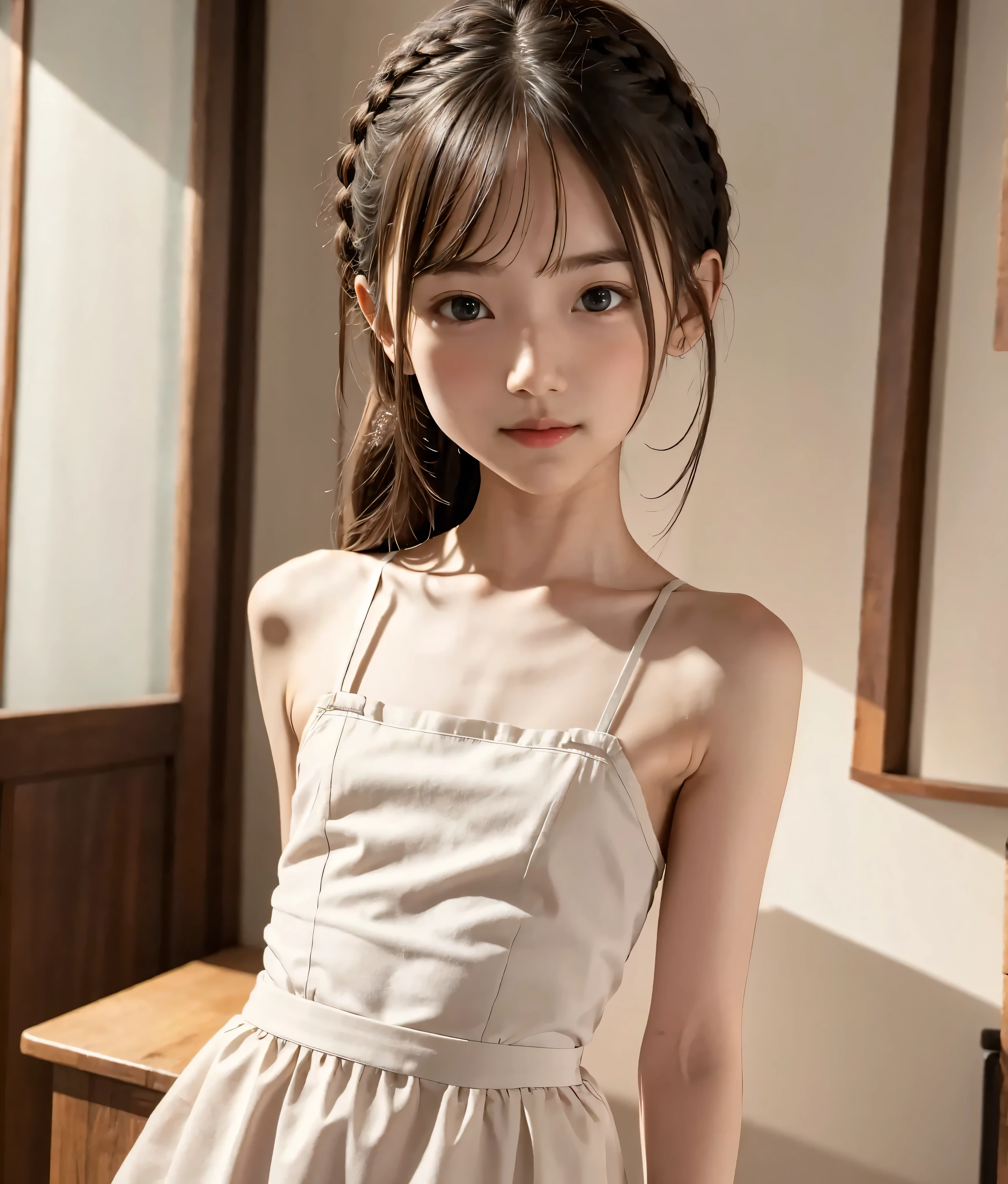 Maid,cute girl,masterpiece,high definition,thin arms,plait