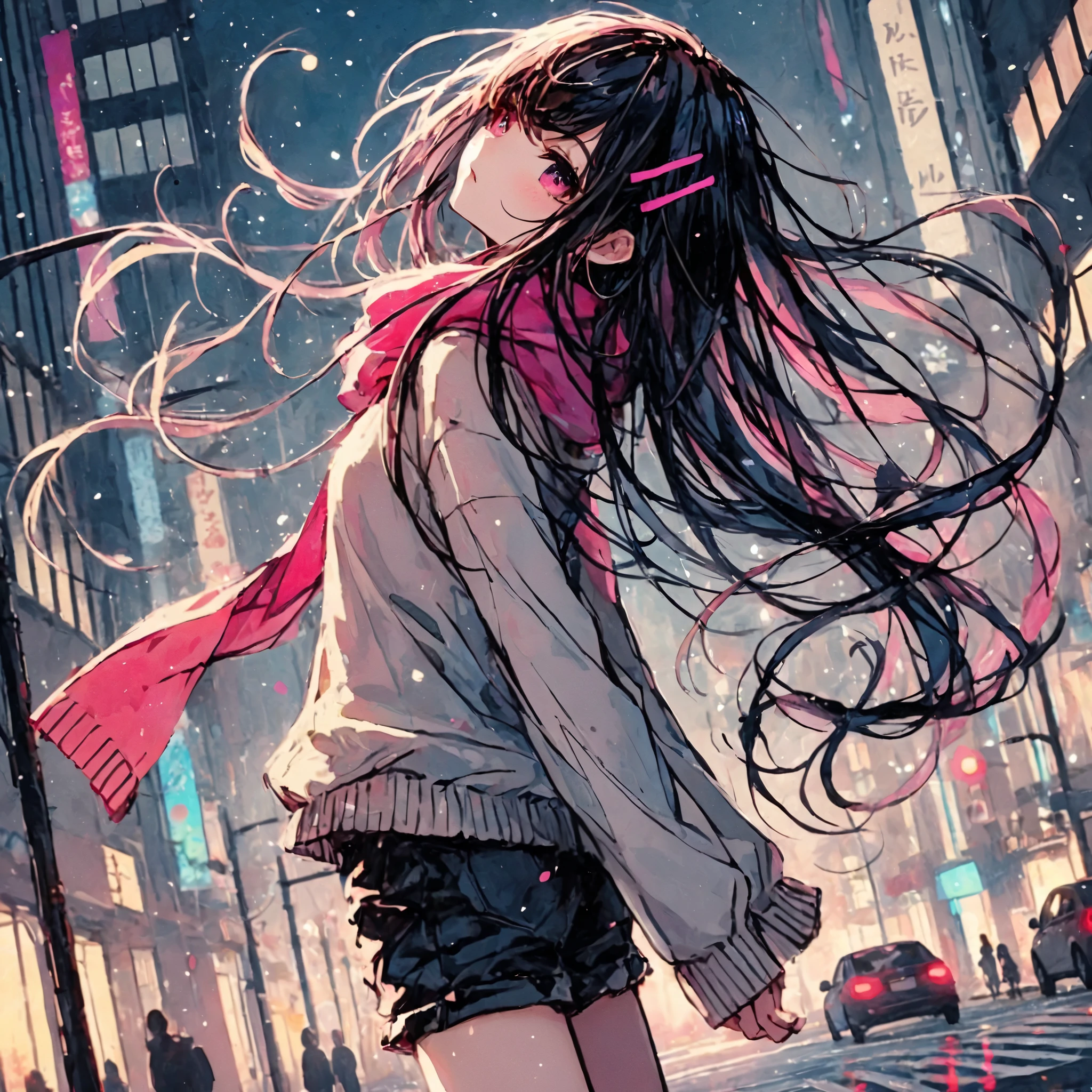 artistic high-quality Japanese anime, watercolor impasto, detailed abstract anime style. (Best Quality,4K,8k, high resolution,masterpiece:1.2),super detailed, beautiful detailed eyes,Girl with beautiful eyes, everyone, beautiful anime girl , cute anime girl, SMOOTH ANIMATED ART , anime style, Elegant colors, soft writing , delicate beautiful eyes, wet iris, very shy , ( Beautiful big boobs:1.2), (correct hands:1.2),