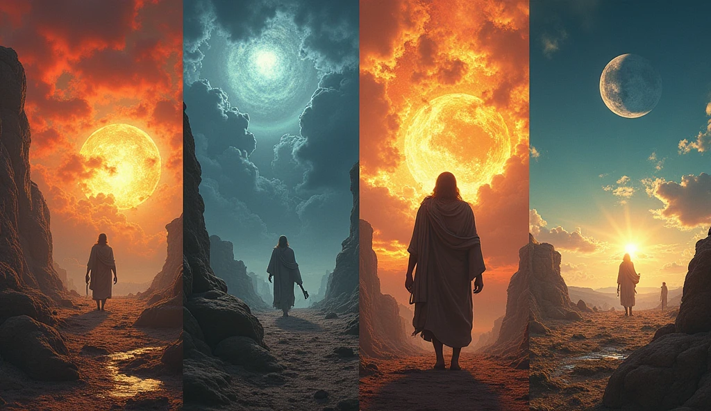First Found Chapters Visualize a summary collage of the first four chapters of Ezekiel ...