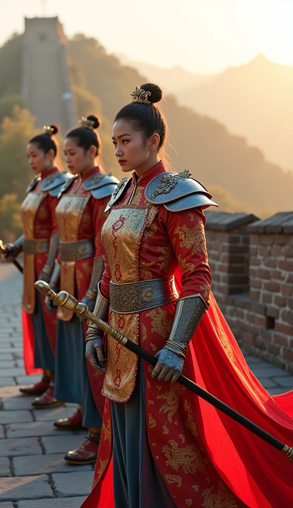 Power Rangers wearing costumes that combine bright silk fabrics - SeaArt AI